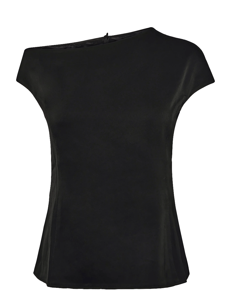 Ahlvar Gallery - Chika top - short-sleeved blouses - black - 1