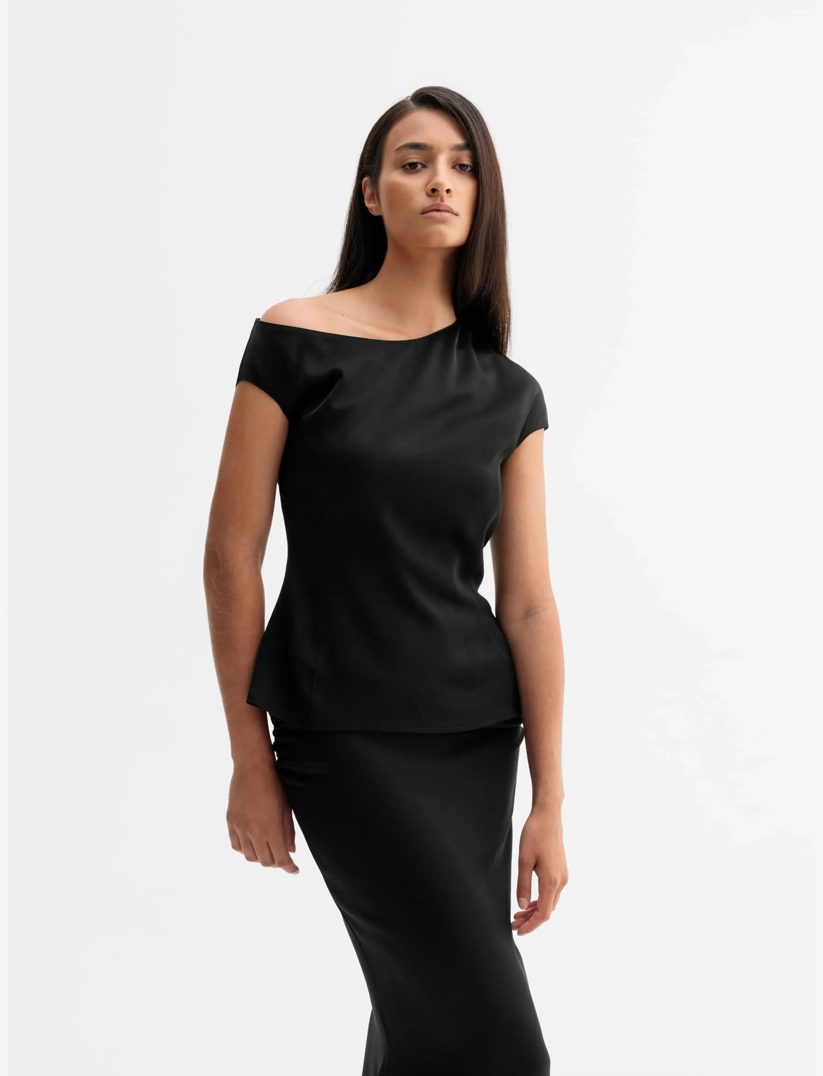 Ahlvar Gallery - Chika top - short-sleeved blouses - black - 3