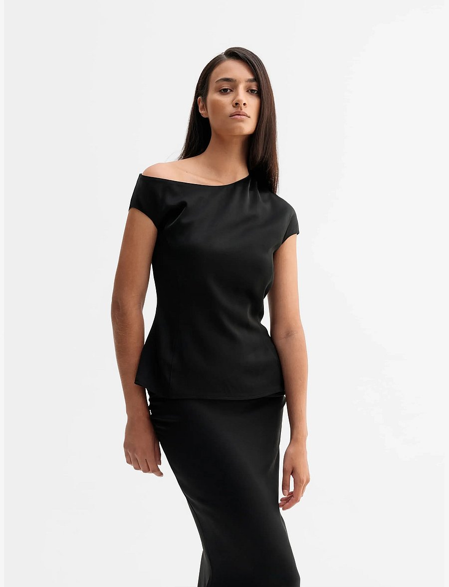 Ahlvar Gallery - Chika top - short-sleeved blouses - black - 3