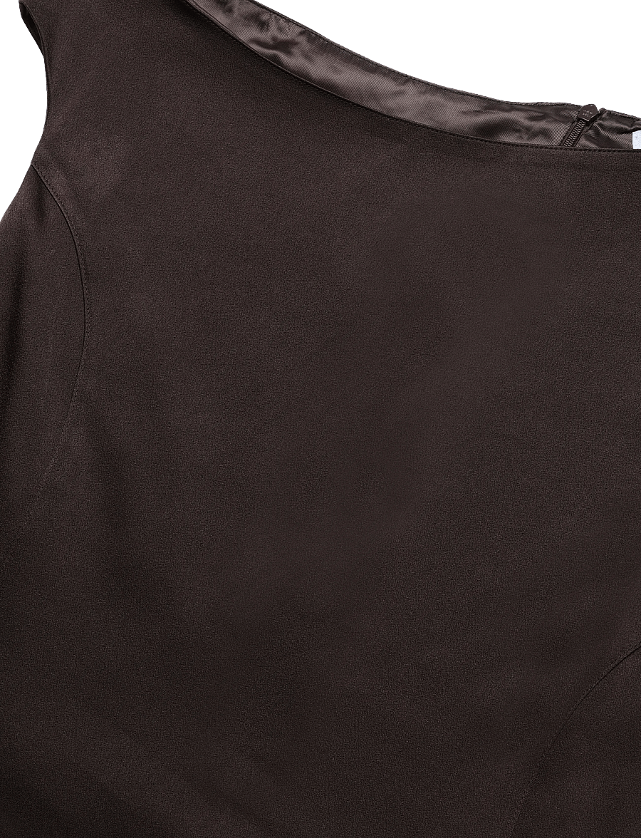 Ahlvar Gallery - Chika top - kurzärmelige blusen - dark brown - 5
