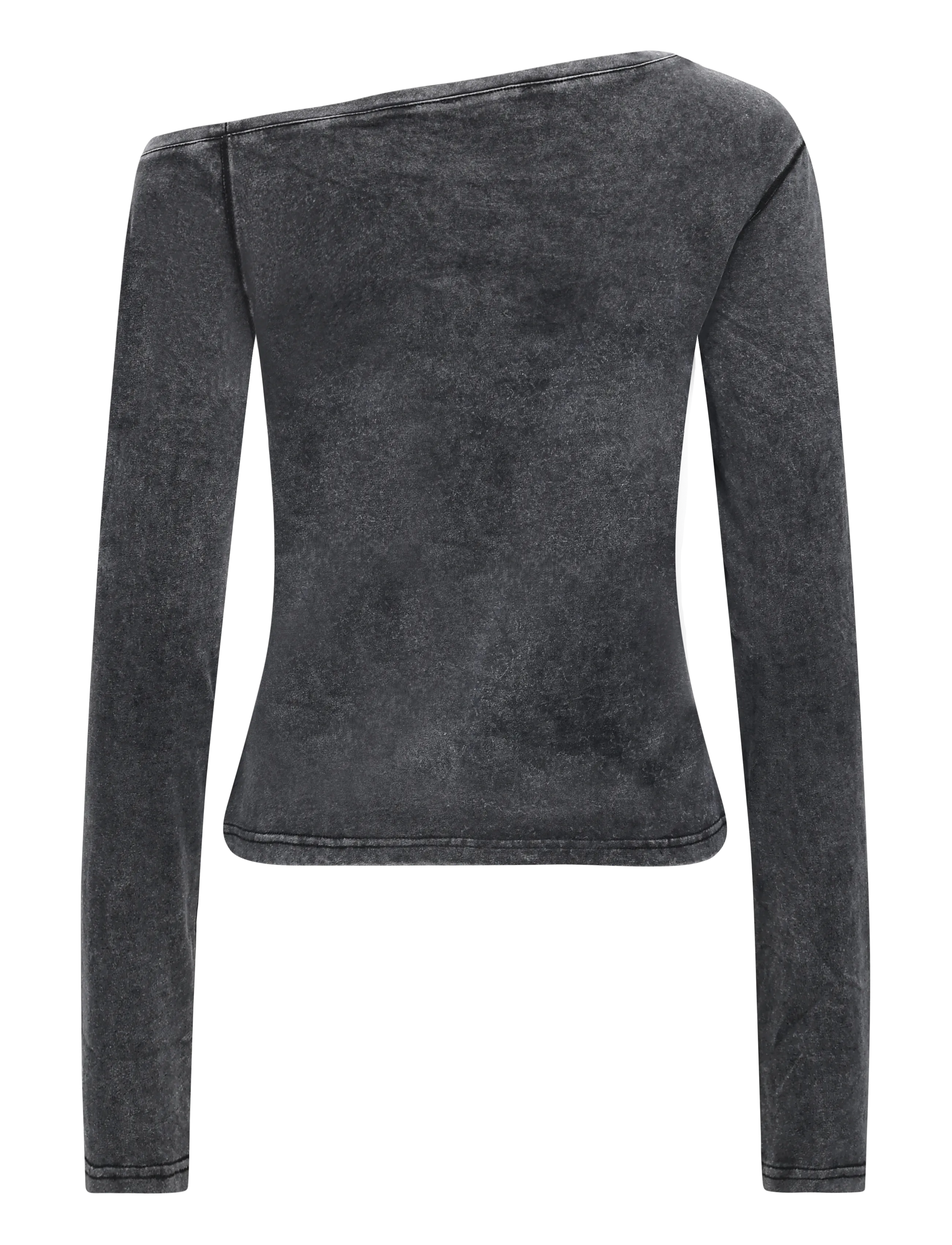 Ahlvar Gallery - Chiney jersey blouse - langærmede bluser - washed black - 2