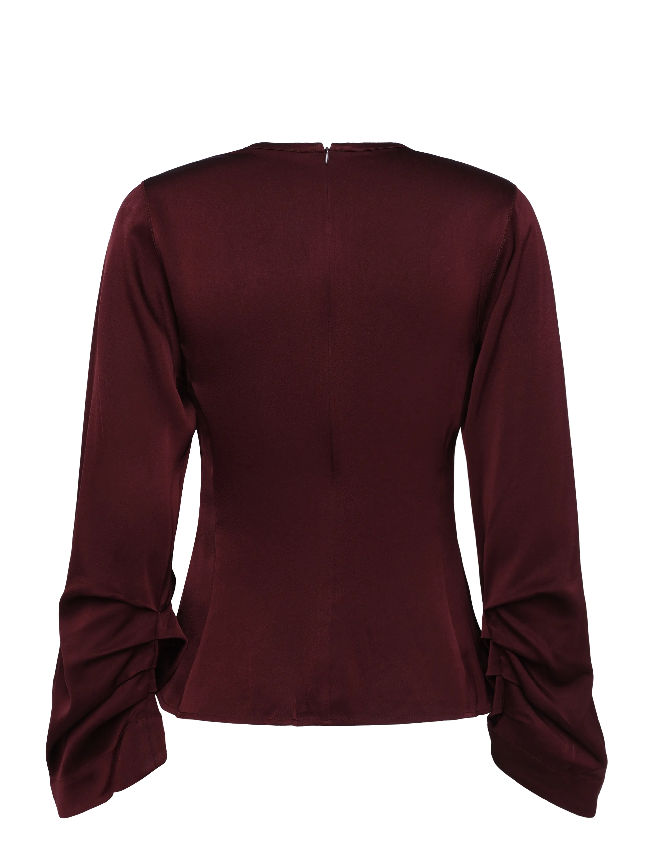 Ahlvar Gallery - Dara blouse - langærmede bluser - burgundy - 2