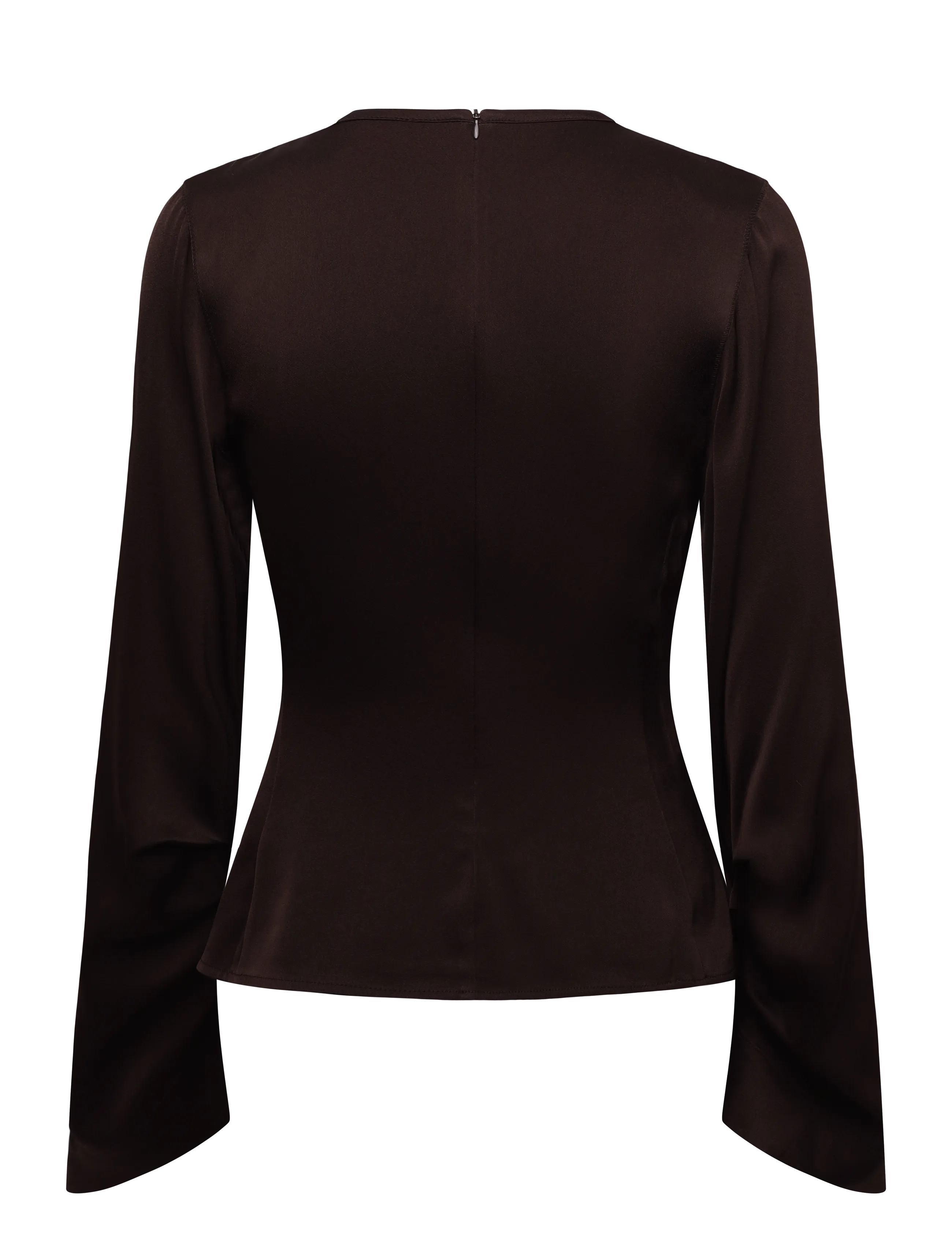 Ahlvar Gallery - Dara blouse - langærmede bluser - dark brown - 2