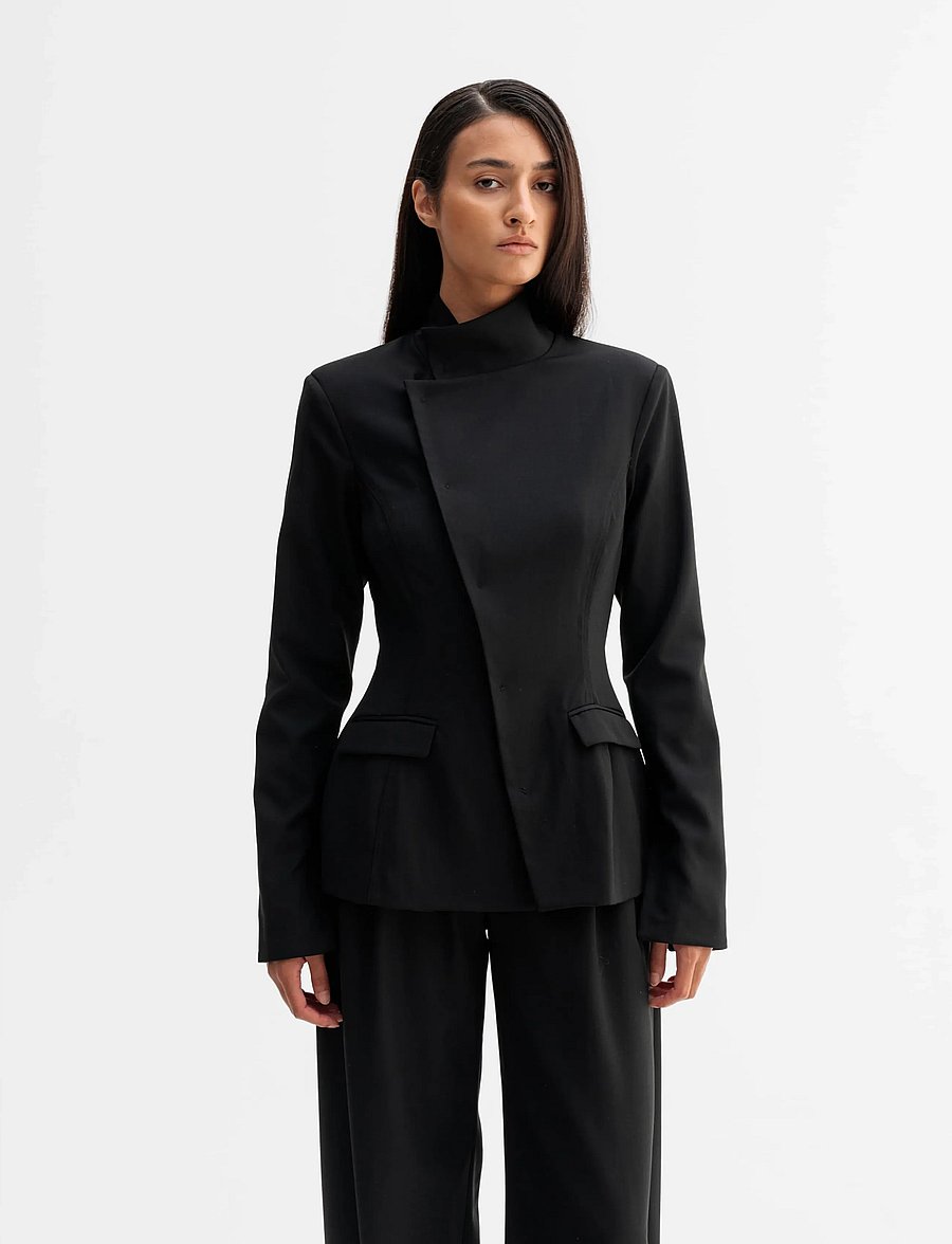 Ahlvar Gallery - Daya wool blazer - Üherealised pintsakud - black - 0