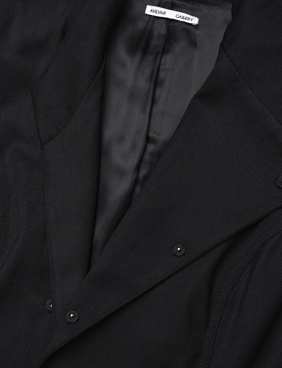 Ahlvar Gallery - Daya wool blazer - Üherealised pintsakud - black - 5