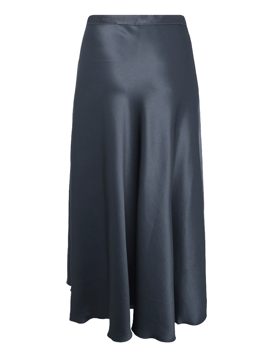 Ahlvar Gallery - Hadi satin skirt - satiinseelikud - dark grey - 2
