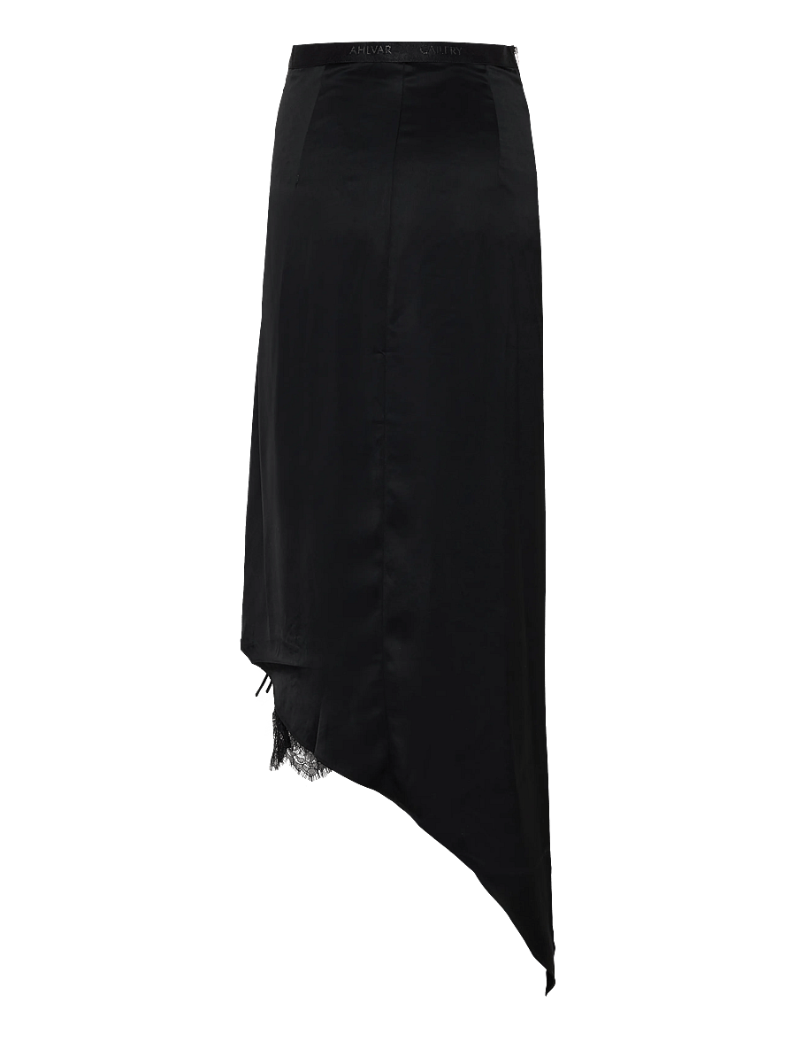 Ahlvar Gallery - Haley lace skirt - satinnederdele - black - 2