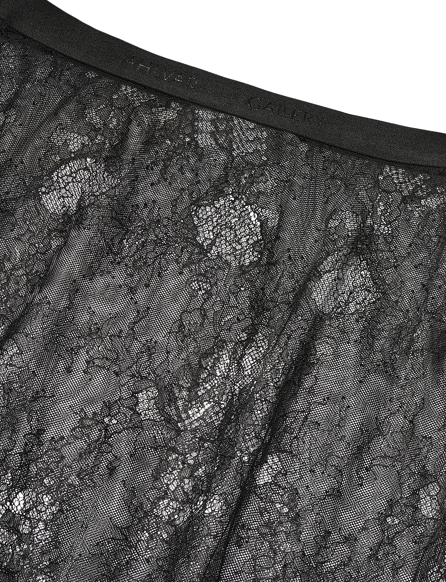 Ahlvar Gallery - Hana long lace skirt - maxi skirts - black - 5