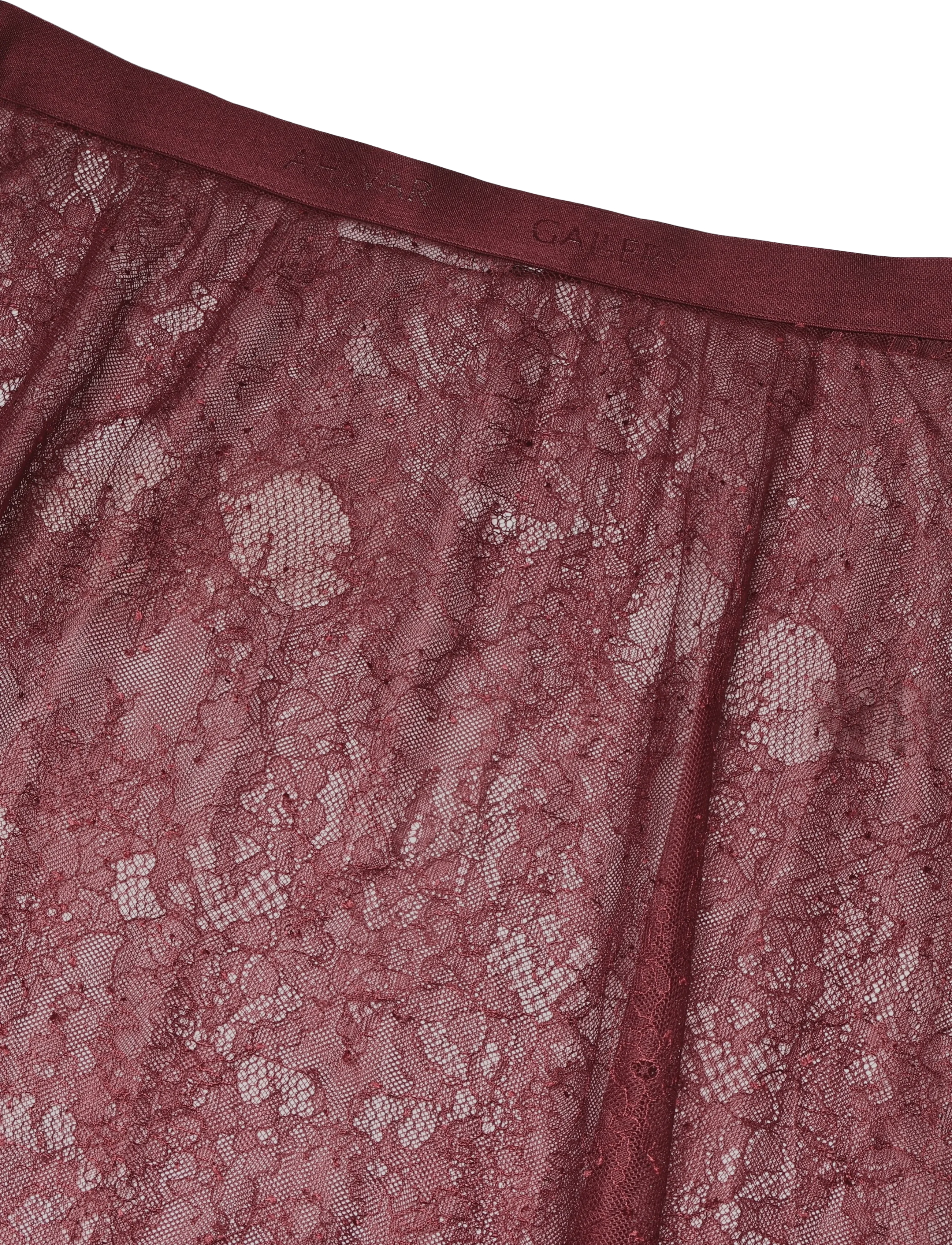 Ahlvar Gallery - Hana long lace skirt - maxi skirts - burgundy - 4