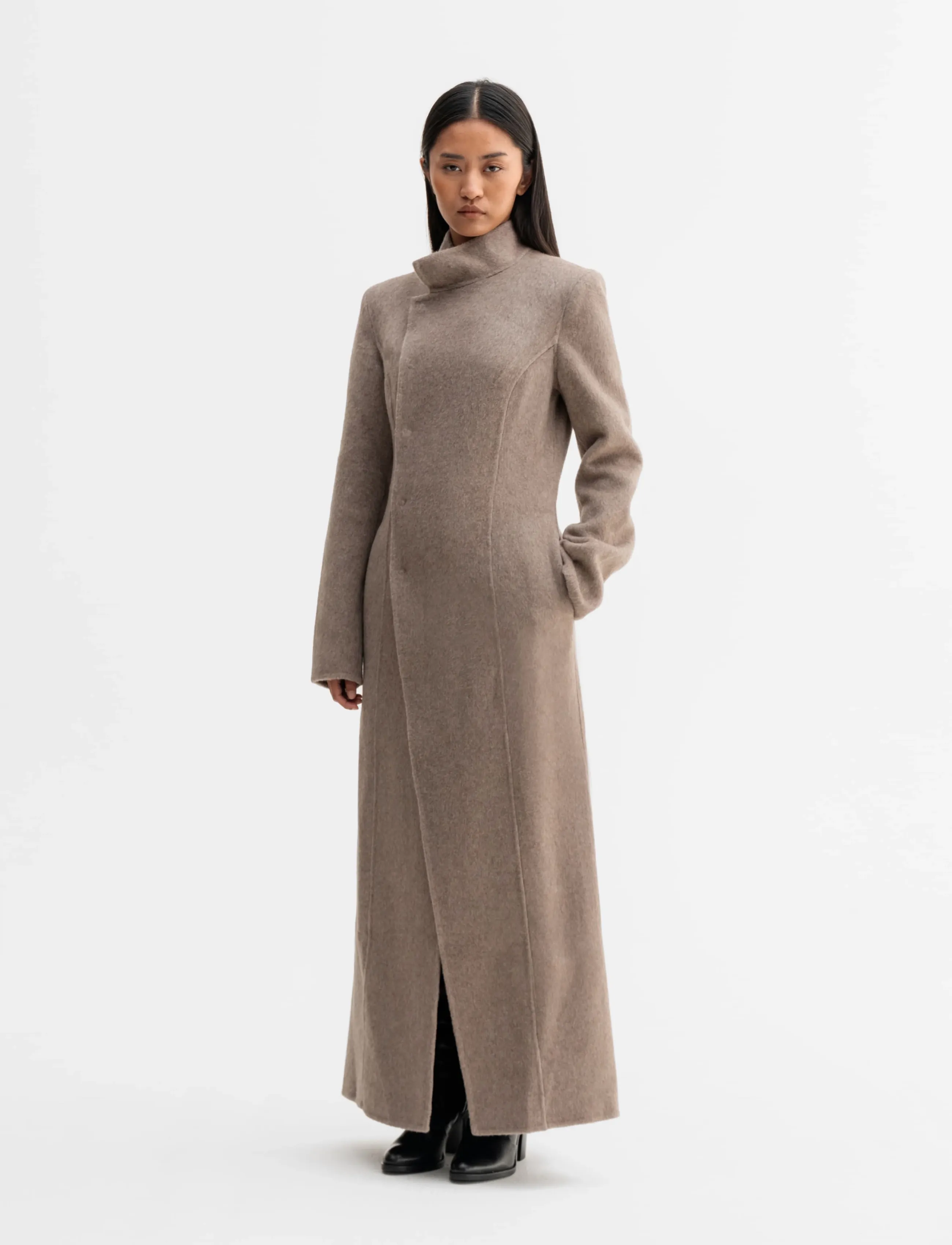 Ahlvar Gallery Leia wool coat - Ahlvar Gallery - LIGHT BROWN / brown