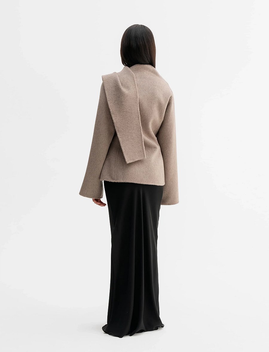 Ahlvar Gallery - Leni wool blazer - wool jackets - light brown - 4