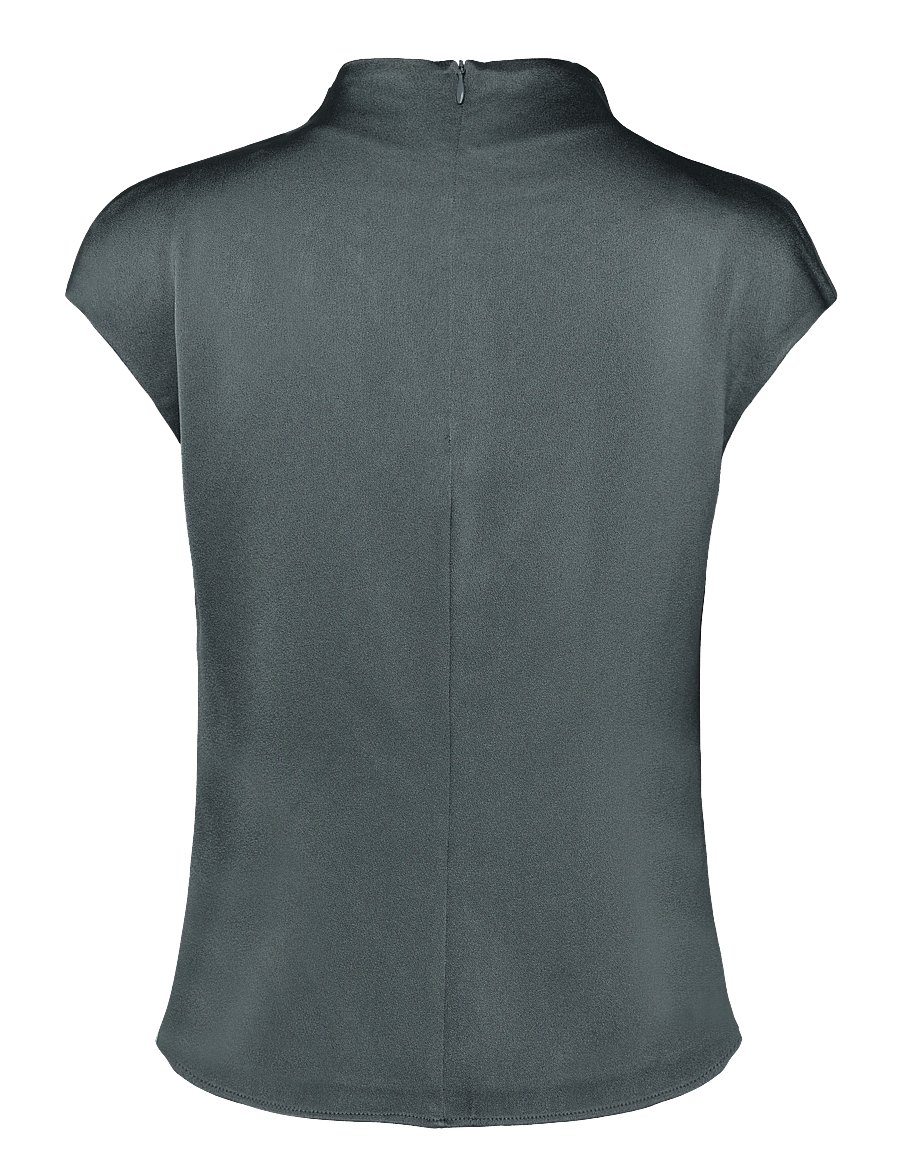 Ahlvar Gallery - Lima top - short-sleeved blouses - dark grey - 2