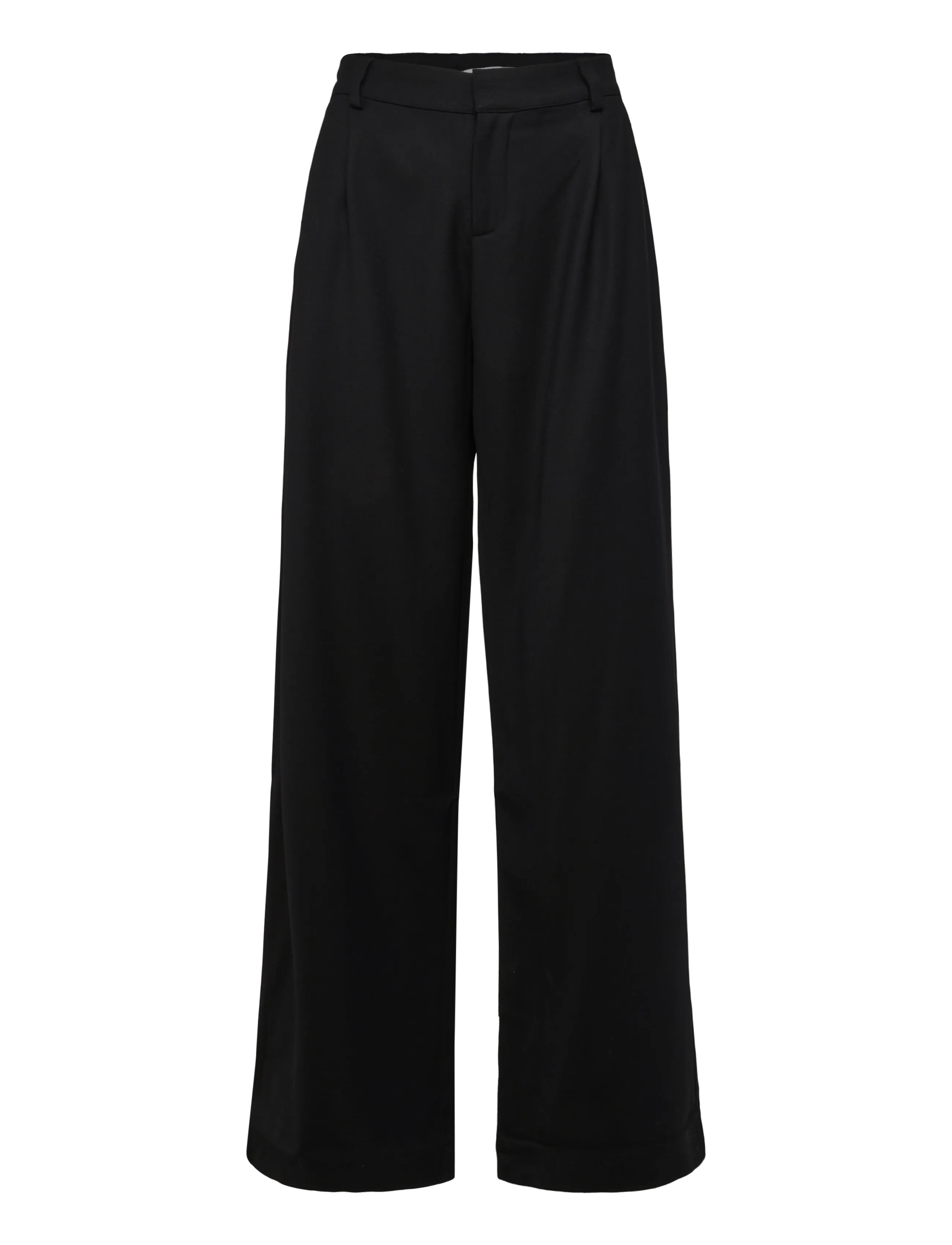 Ahlvar Gallery - Mel heavy wool trousers - hosen mit weitem bein - black - 1