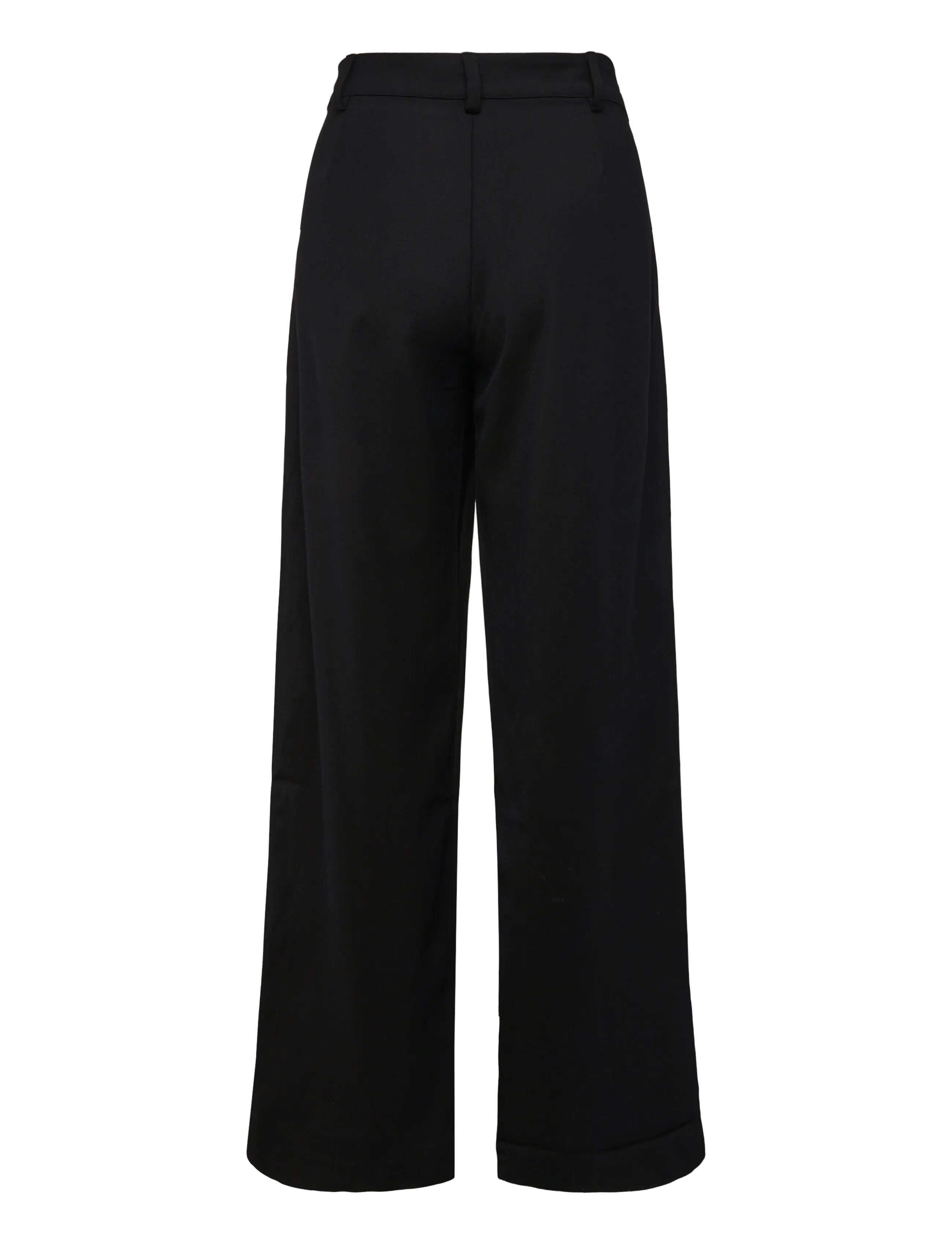 Ahlvar Gallery - Mel heavy wool trousers - hosen mit weitem bein - black - 2