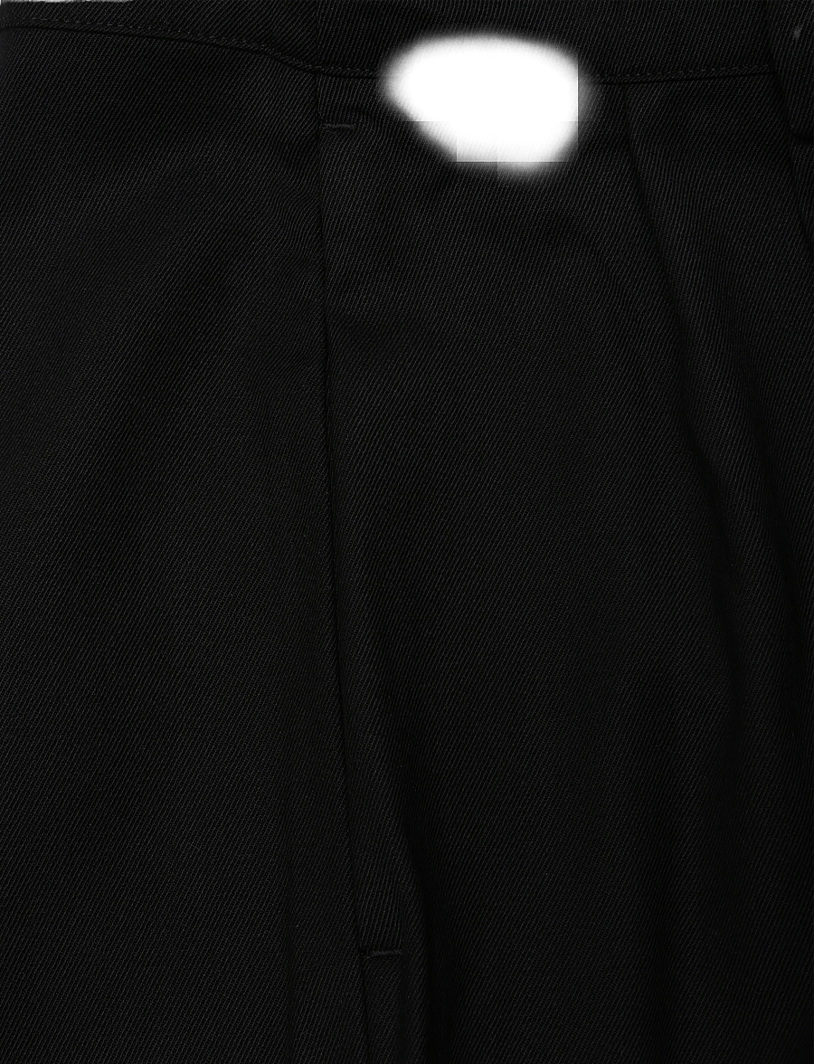 Ahlvar Gallery - Mel heavy wool trousers - hosen mit weitem bein - black - 5