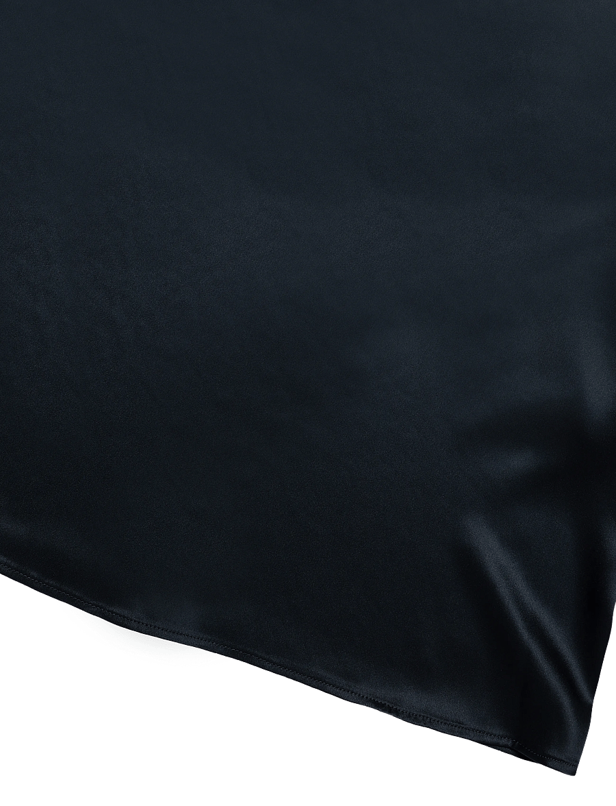 Ahlvar Gallery - Miko satin blouse - langærmede bluser - dark grey - 5