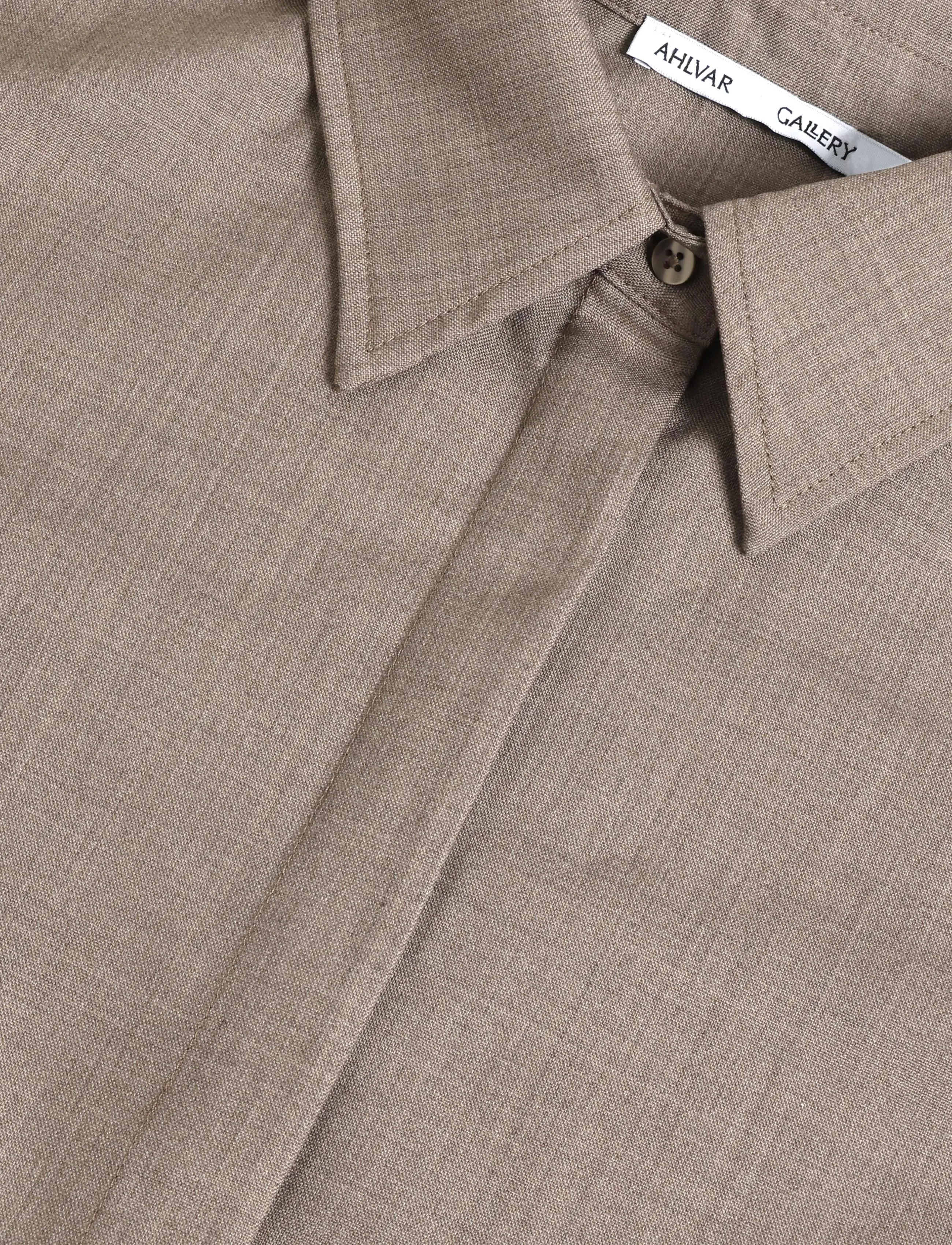 Ahlvar Gallery - Mindi wool shirt - langärmlige hemden - light brown - 4