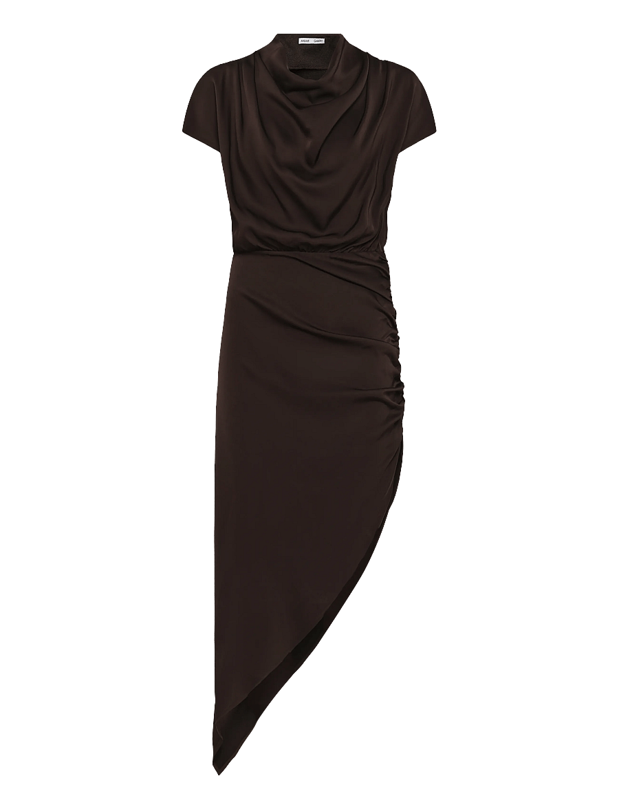 Ahlvar Gallery - Minou dress - pidulikud kleidid - dark brown - 0