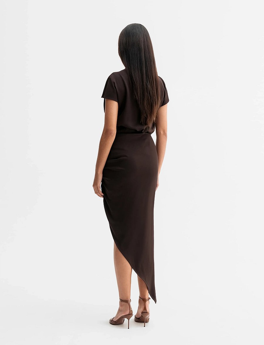 Ahlvar Gallery - Minou dress - pidulikud kleidid - dark brown - 3