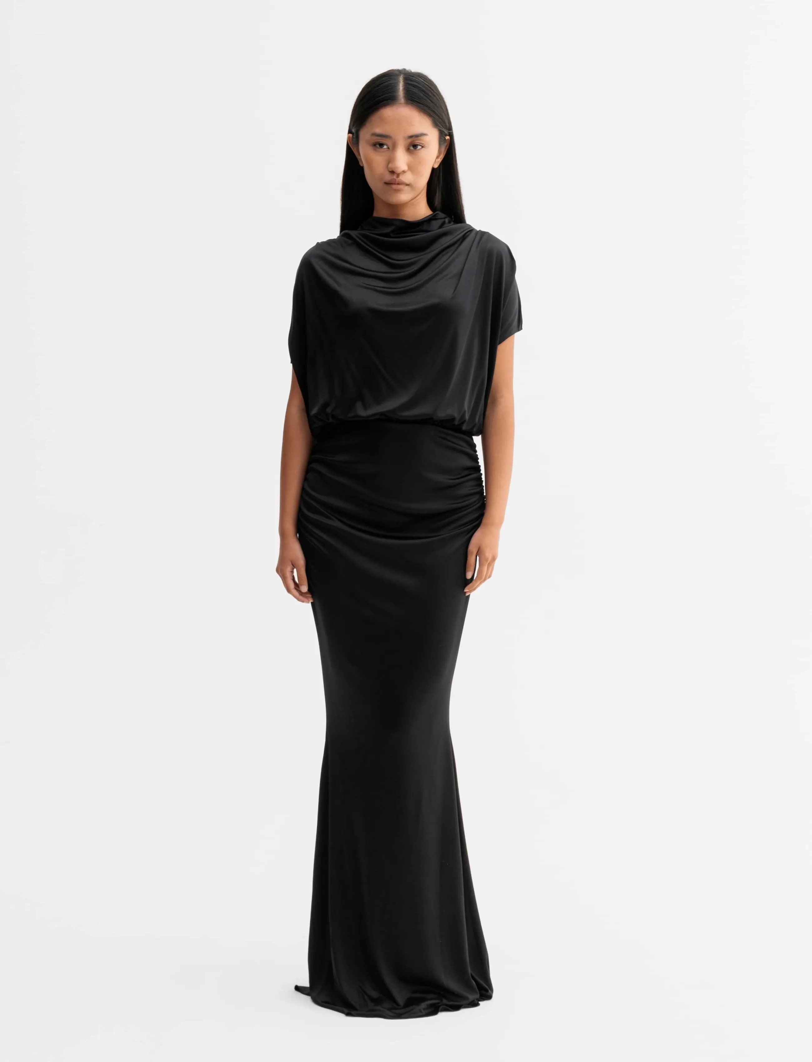 Ahlvar Gallery - Miya jersey dress - etuikleider - black - 3