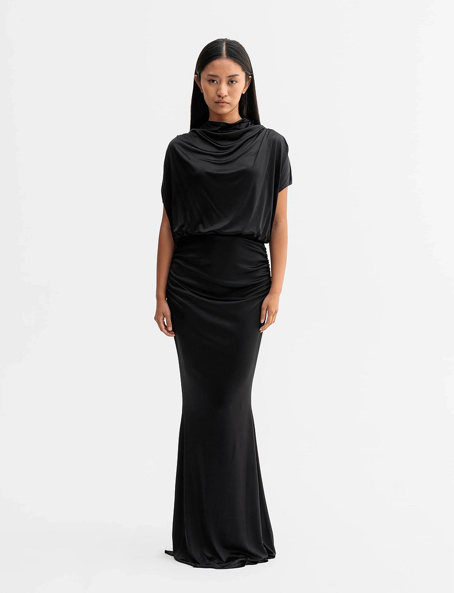 Ahlvar Gallery - Miya jersey dress - etuikleider - black - 3