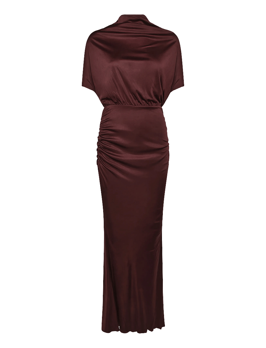 Ahlvar Gallery - Miya jersey dress - liibuvad kleidid - burgundy - 1