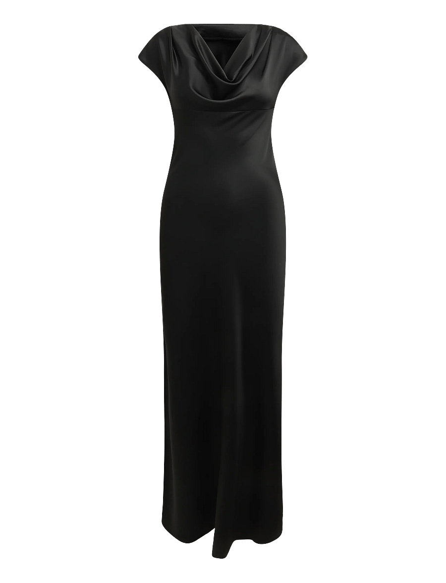 Ahlvar Gallery - Yuni satin dress - Õhtukleidid - black - 1