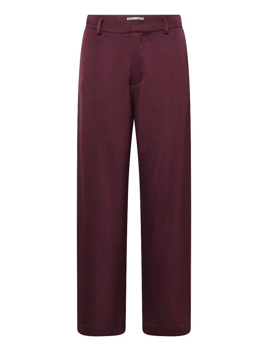 Ahlvar Gallery - Mila trousers - raka byxor - burgundy - 1