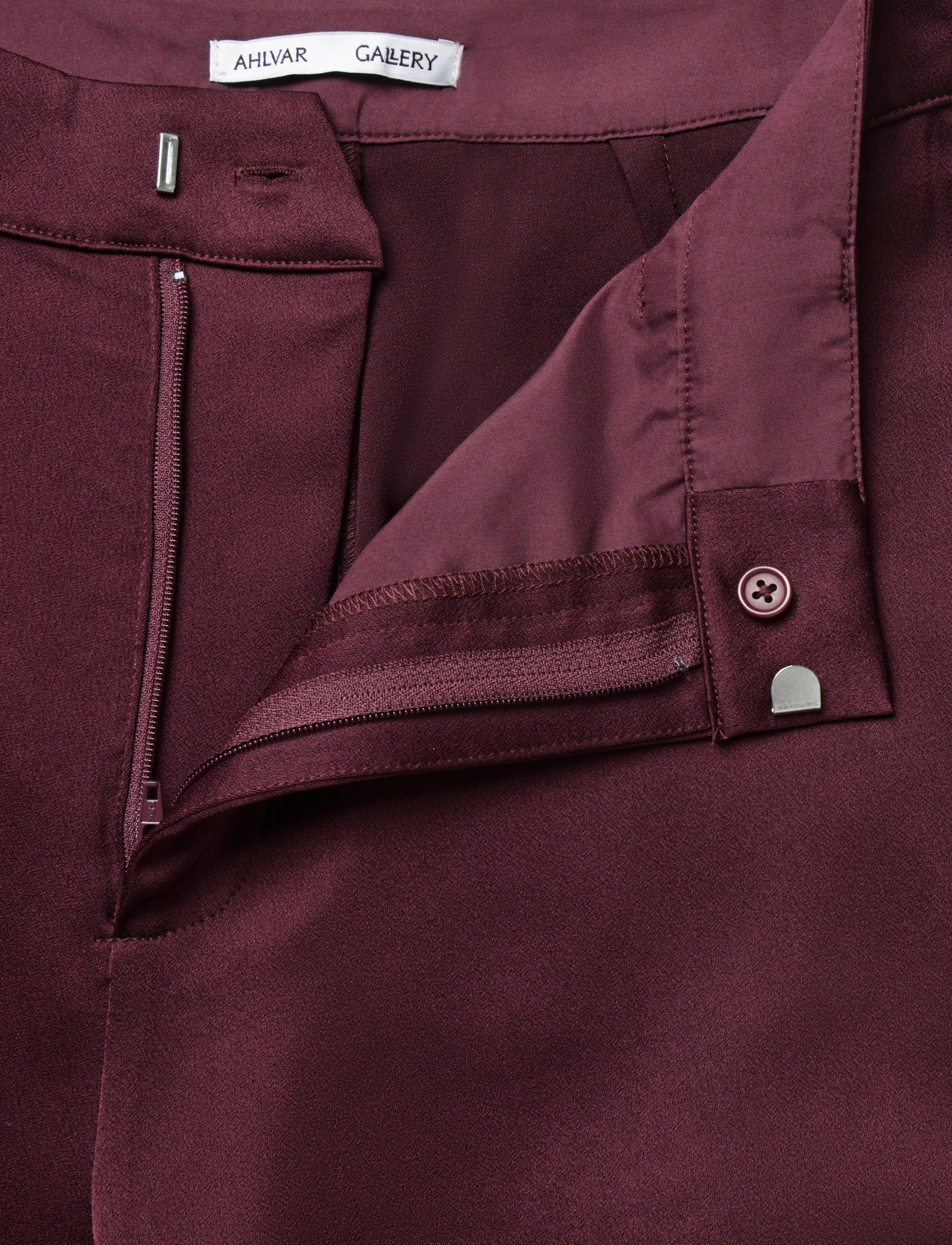 Ahlvar Gallery - Mila trousers - raka byxor - burgundy - 5