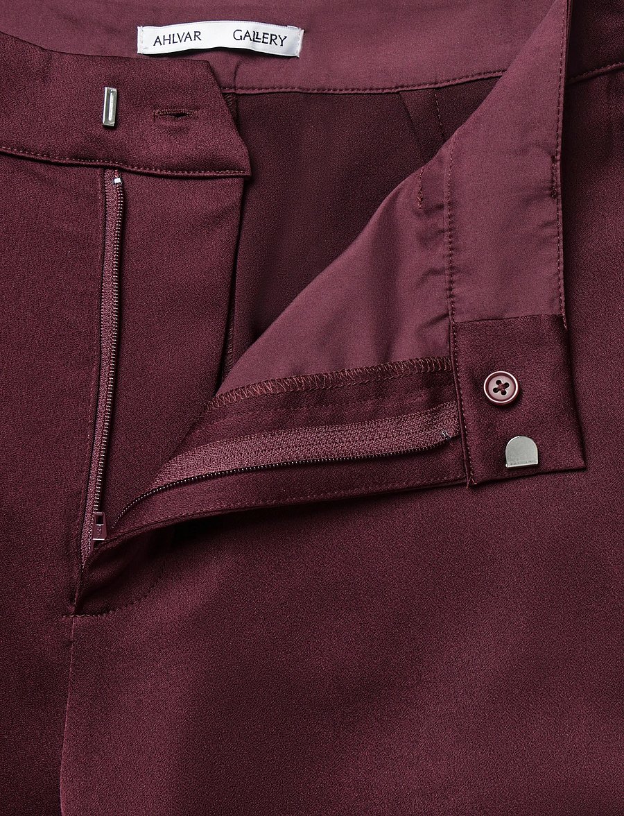 Ahlvar Gallery - Mila trousers - raka byxor - burgundy - 5