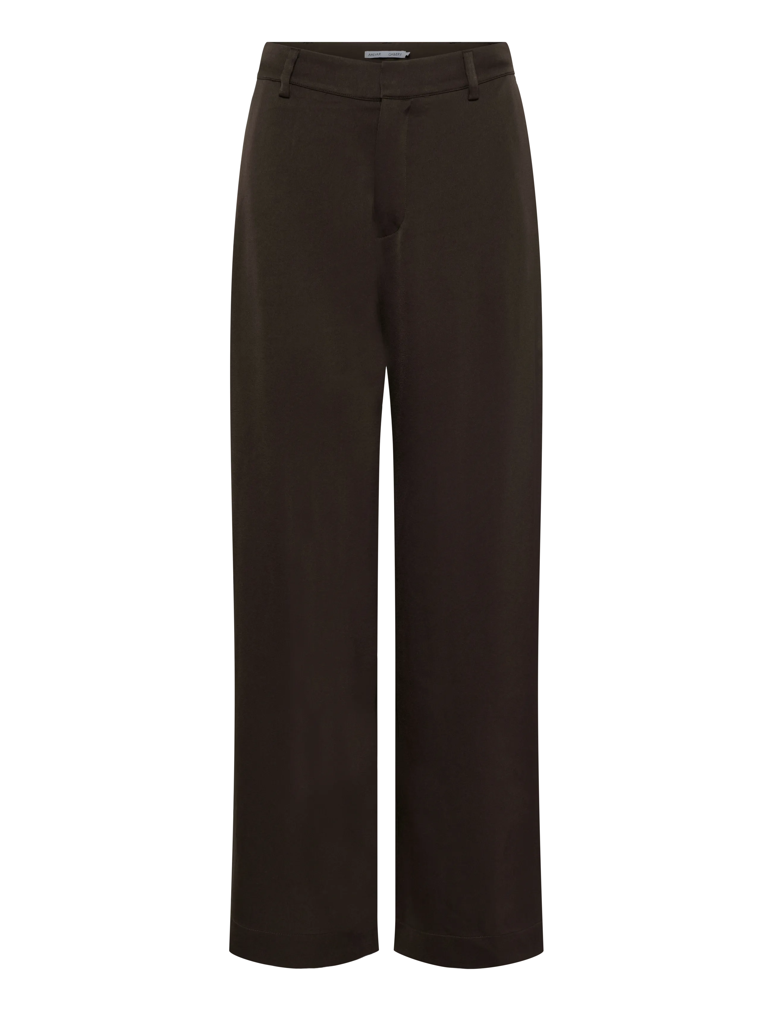 Ahlvar Gallery - Mila trousers - sirged püksid - dark brown - 1