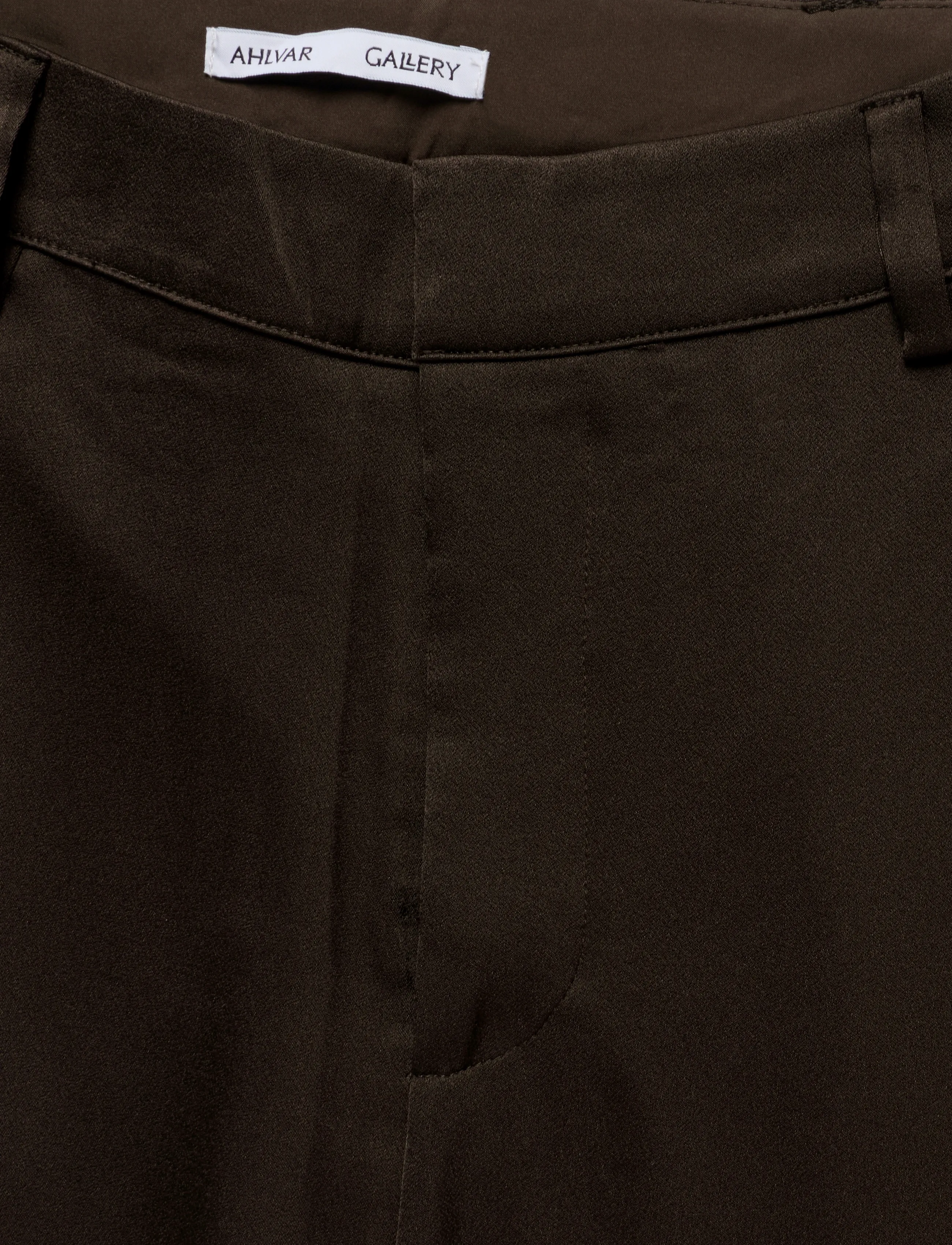Ahlvar Gallery - Mila trousers - sirged püksid - dark brown - 4