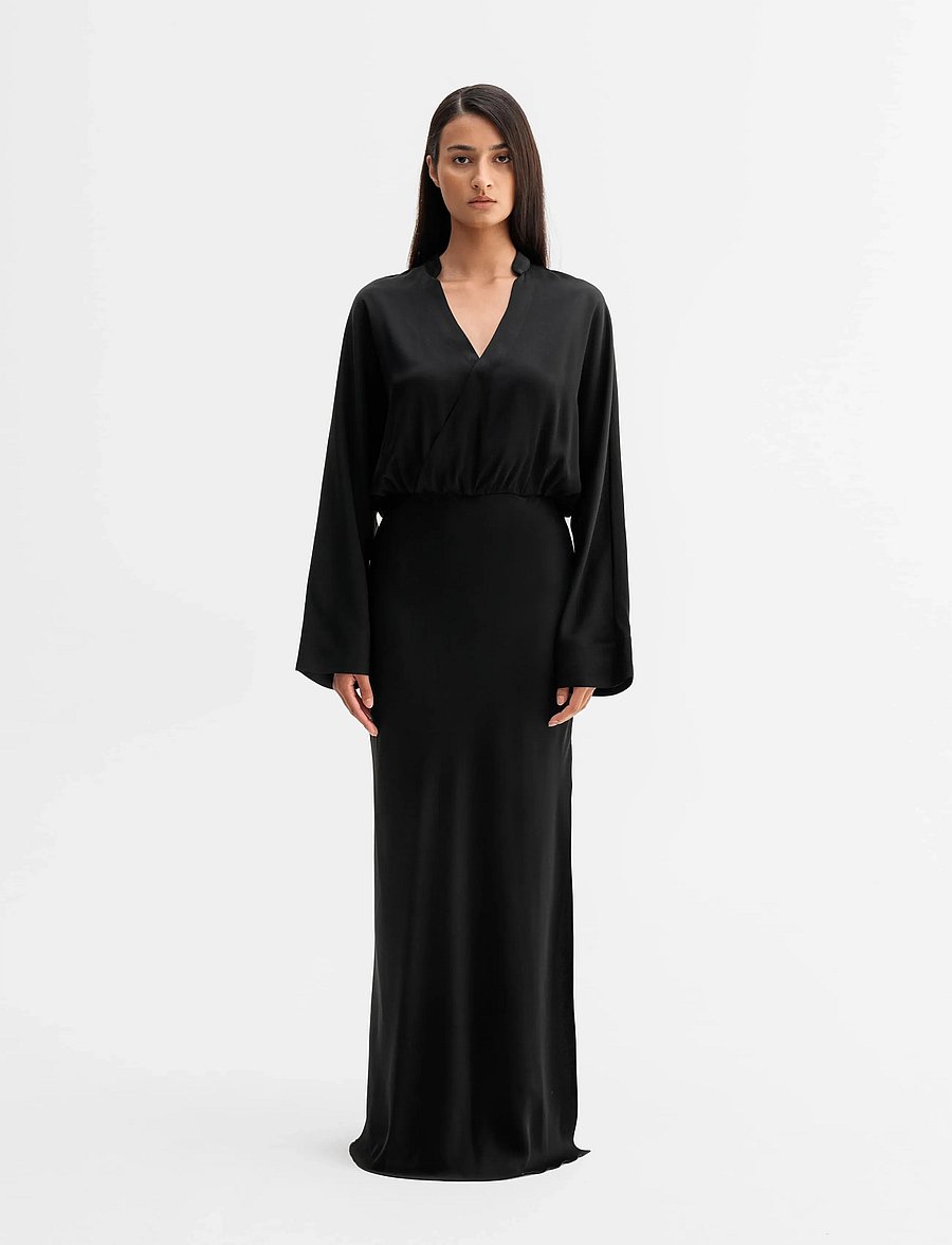 Ahlvar Gallery - Niva dress - maxikleider - black - 0