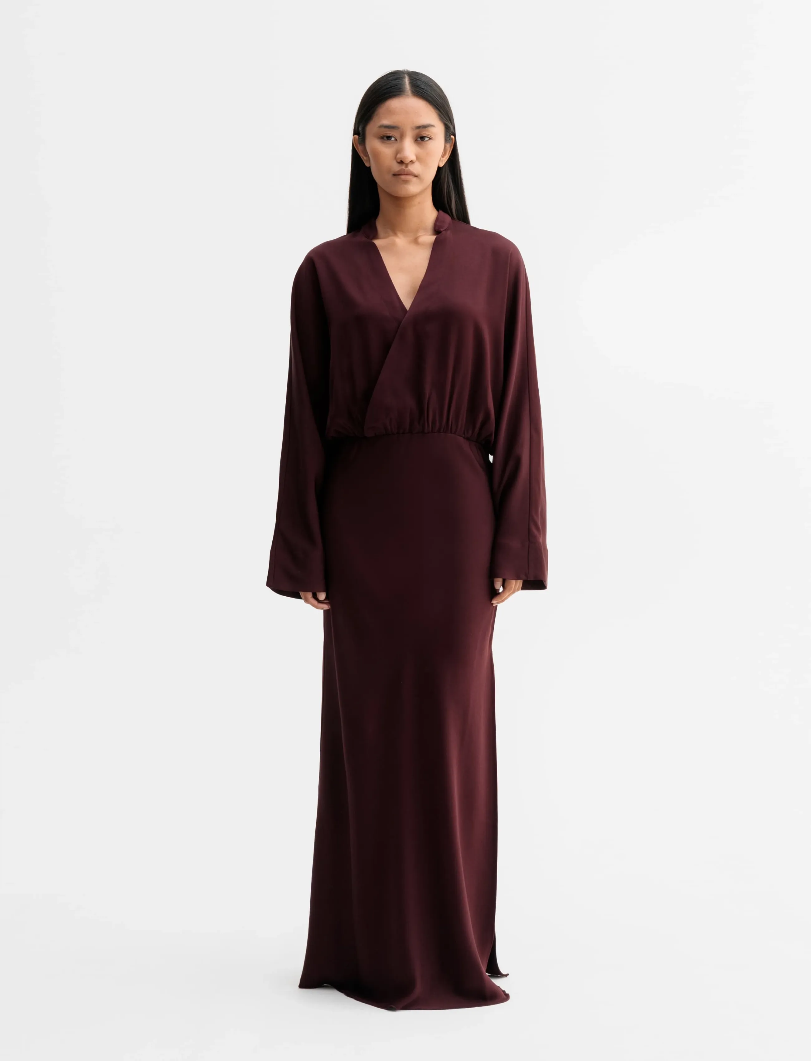 Ahlvar Gallery - Niva dress - maksikleidid - burgundy - 3