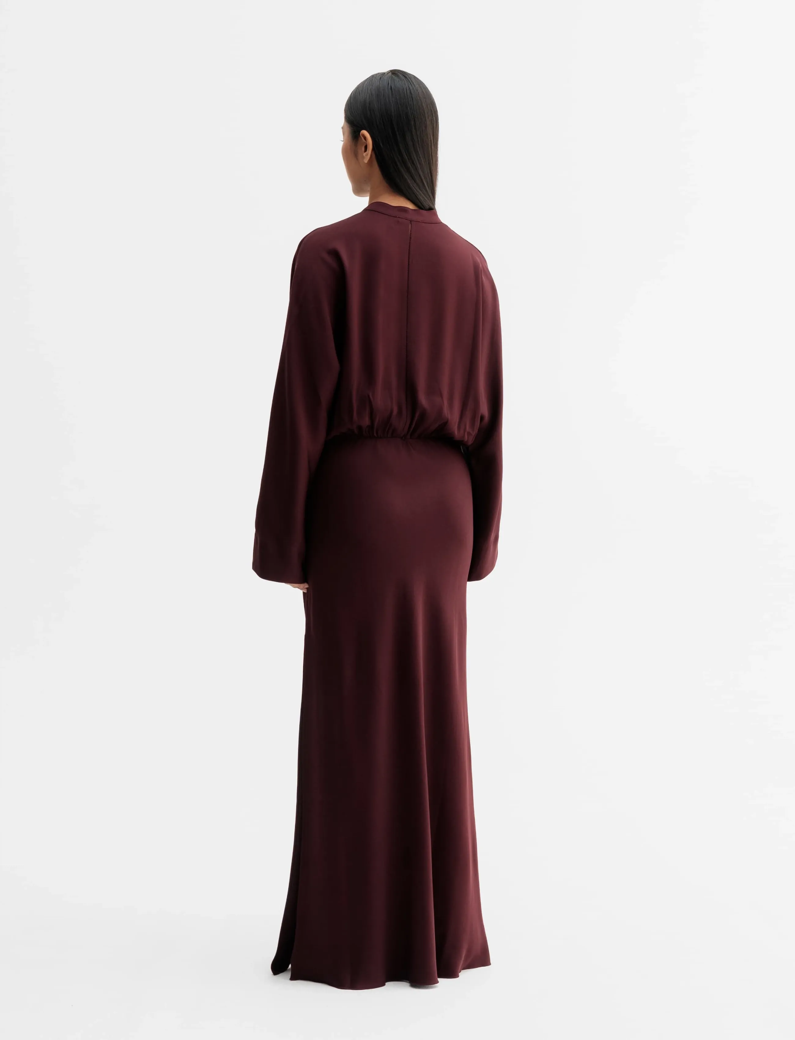 Ahlvar Gallery - Niva dress - maksikleidid - burgundy - 4
