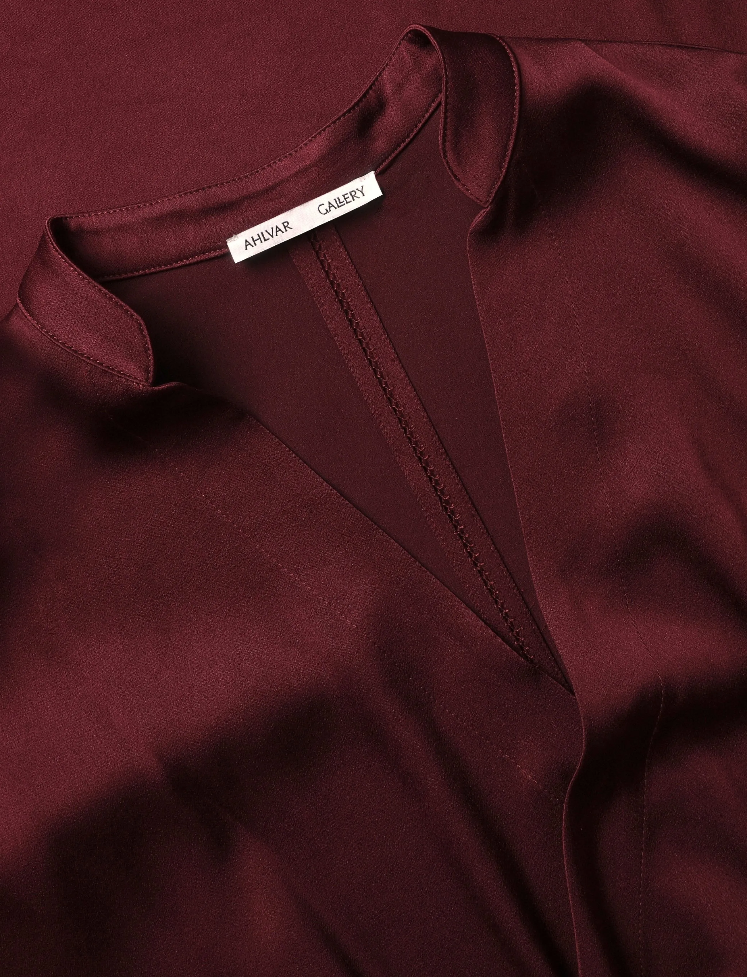 Ahlvar Gallery - Niva dress - maksikleidid - burgundy - 5