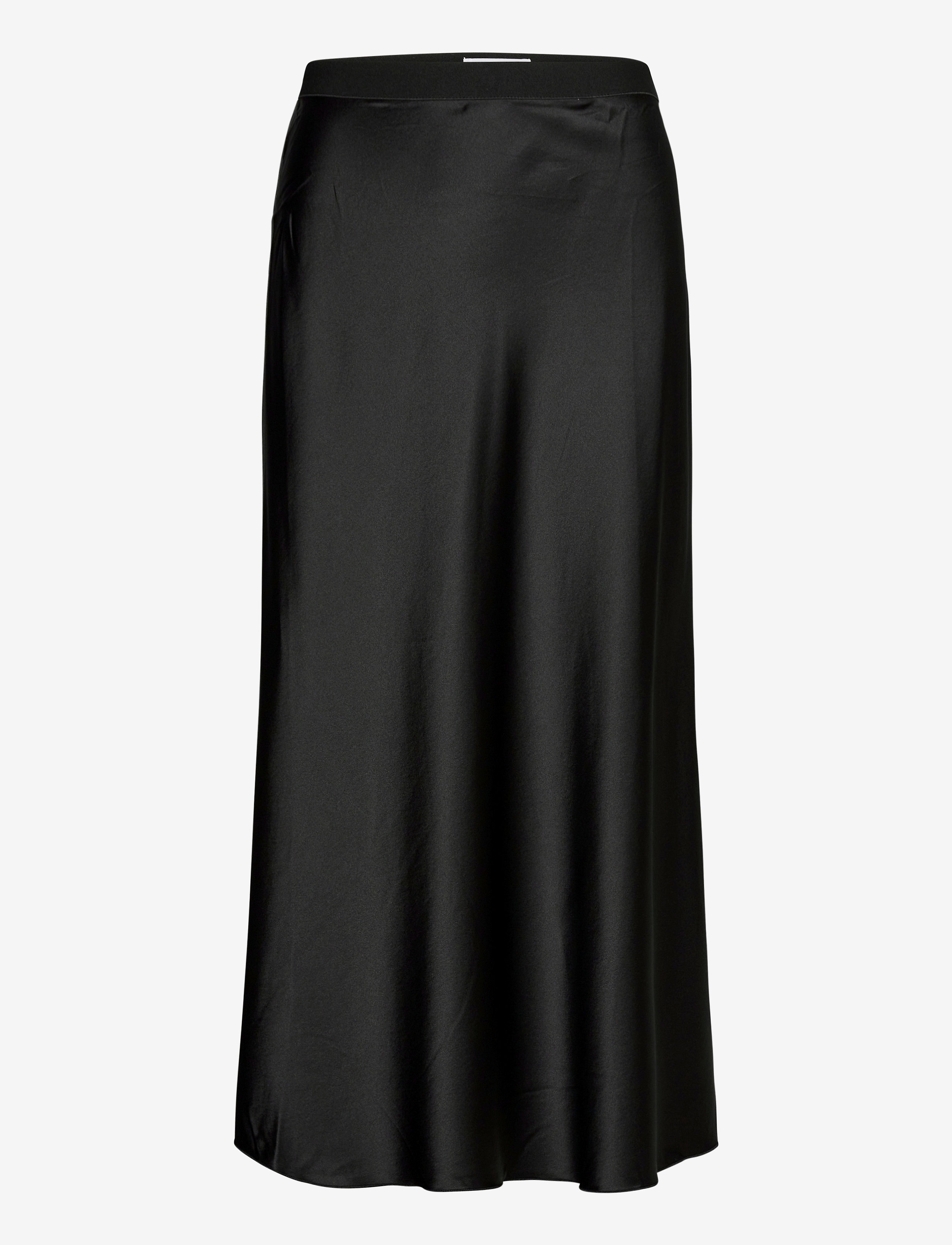 Ahlvar Gallery Hana satin silk skirt - Tøj - BLACK / black