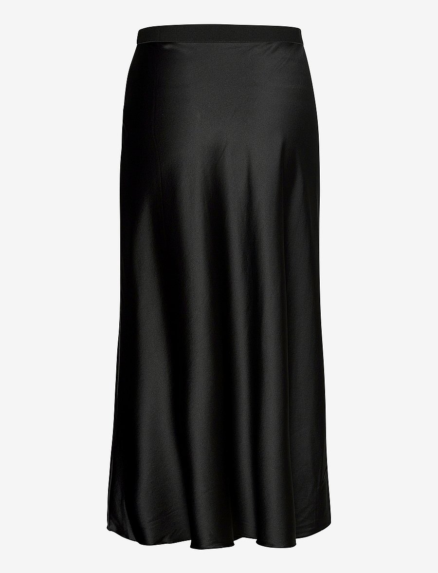 Ahlvar Gallery - Hana satin silk skirt - jupes en satin - black - 2