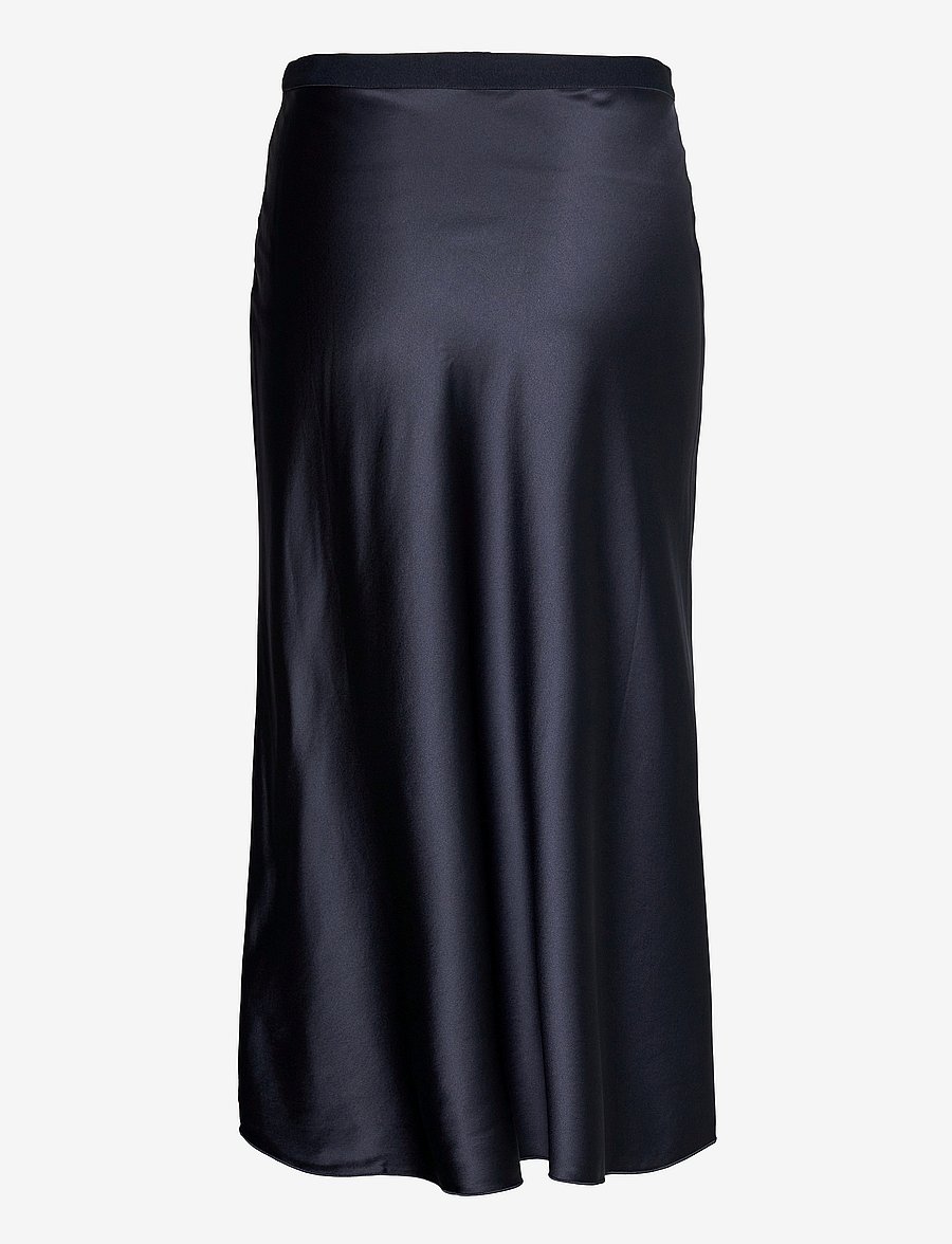 Ahlvar Gallery - Hana satin silk skirt - jupes en satin - blue grey - 2