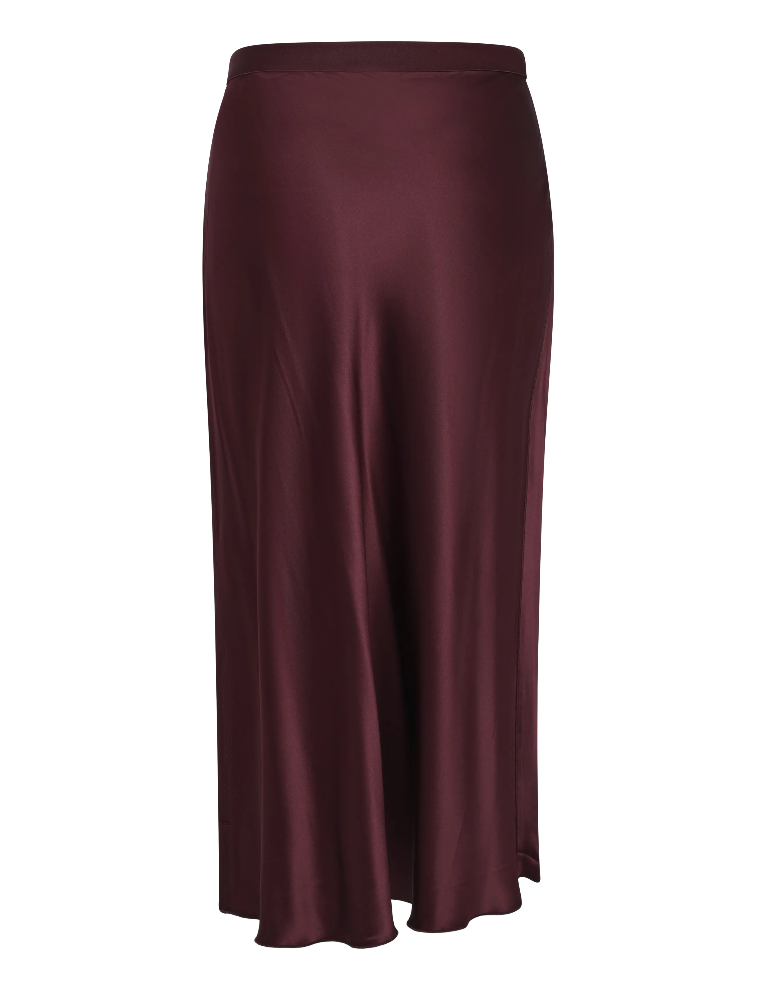 Ahlvar Gallery - Hana satin silk skirt - midinederdele - burgundy - 2