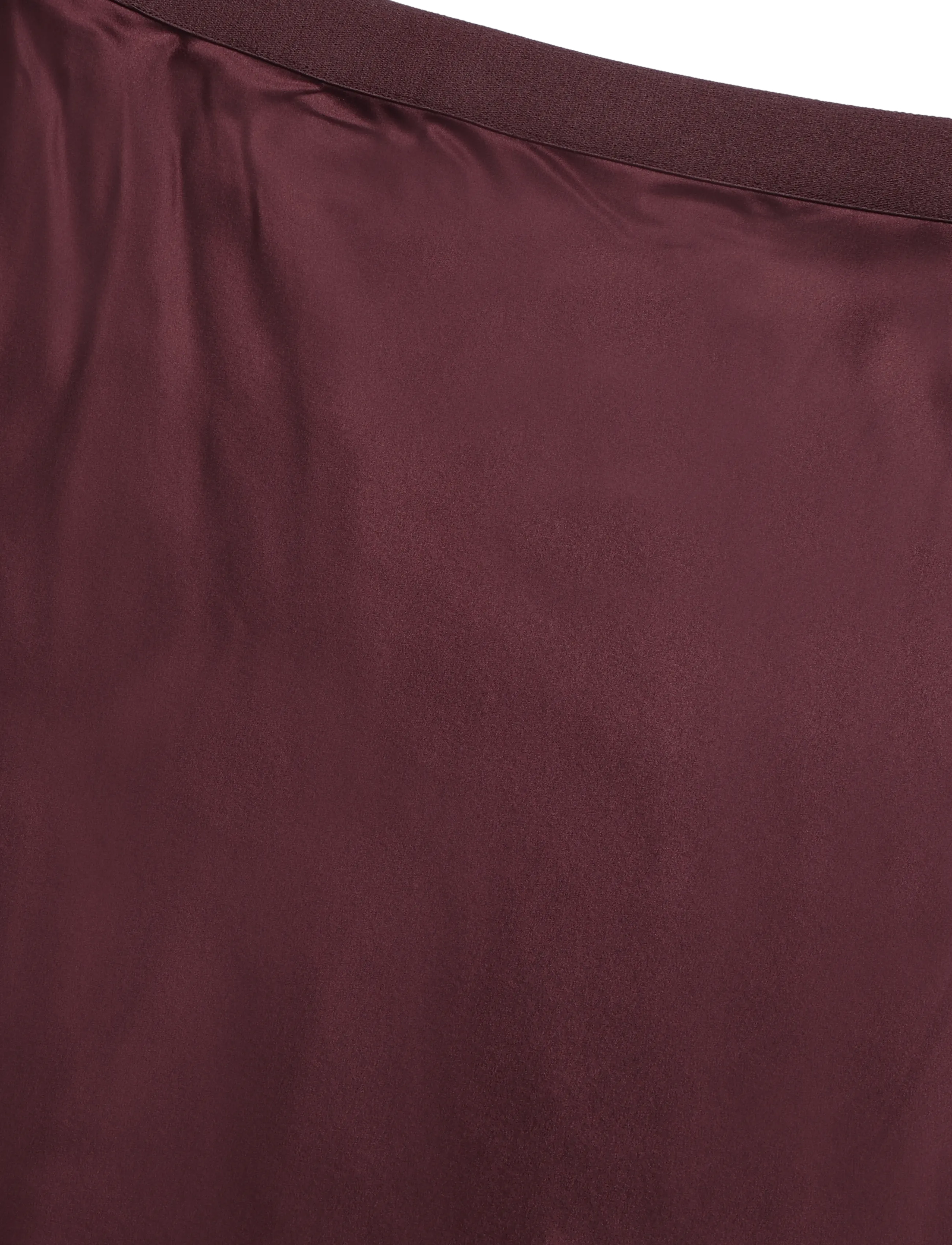 Ahlvar Gallery - Hana satin silk skirt - midinederdele - burgundy - 4