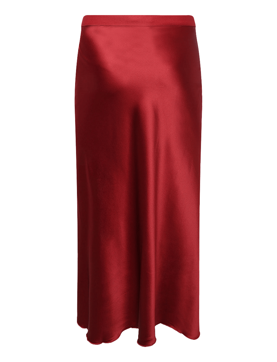 Ahlvar Gallery - Hana satin silk skirt - satiinseelikud - dark red - 2