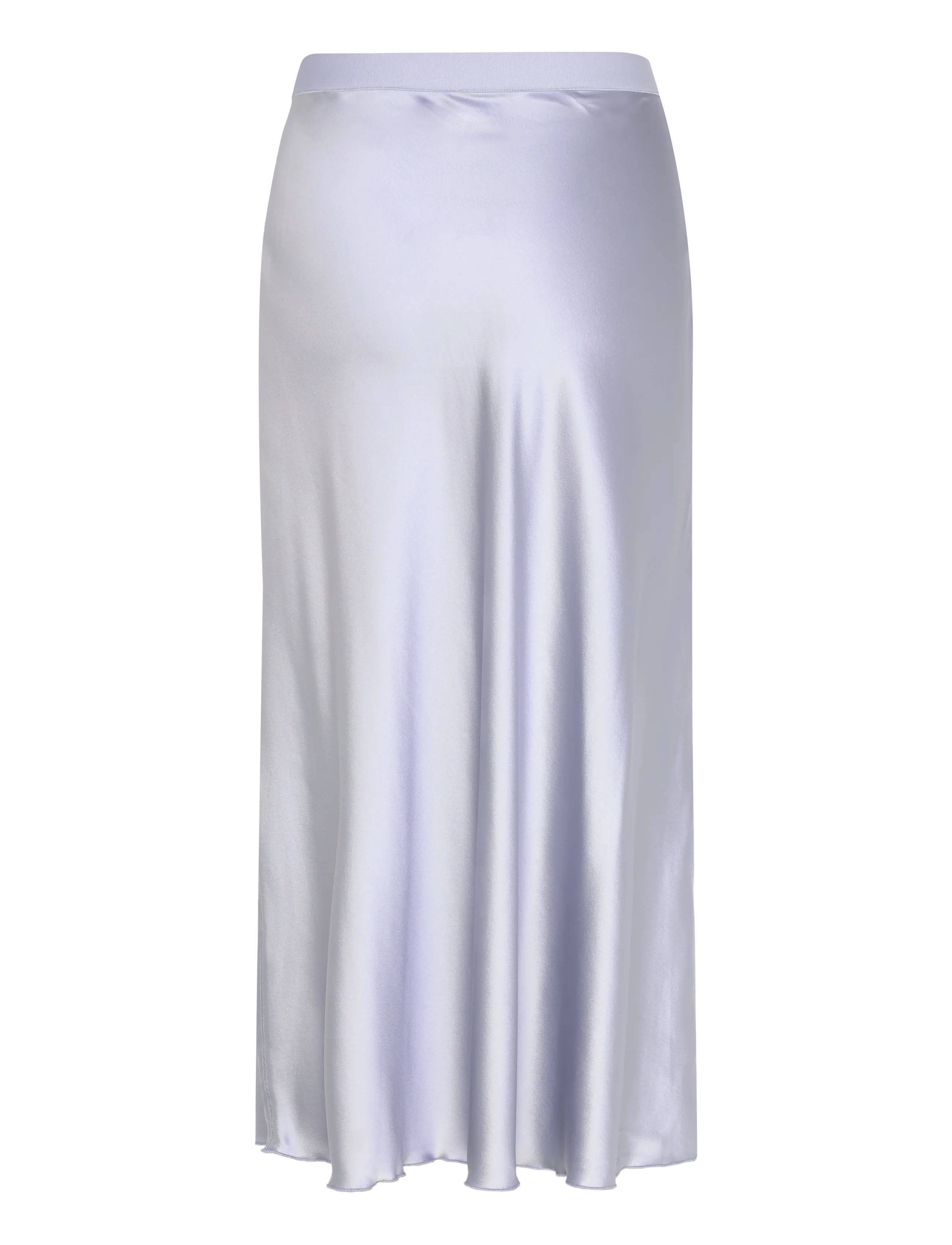 Ahlvar Gallery - Hana satin silk skirt - midi-röcke - denim blue - 2