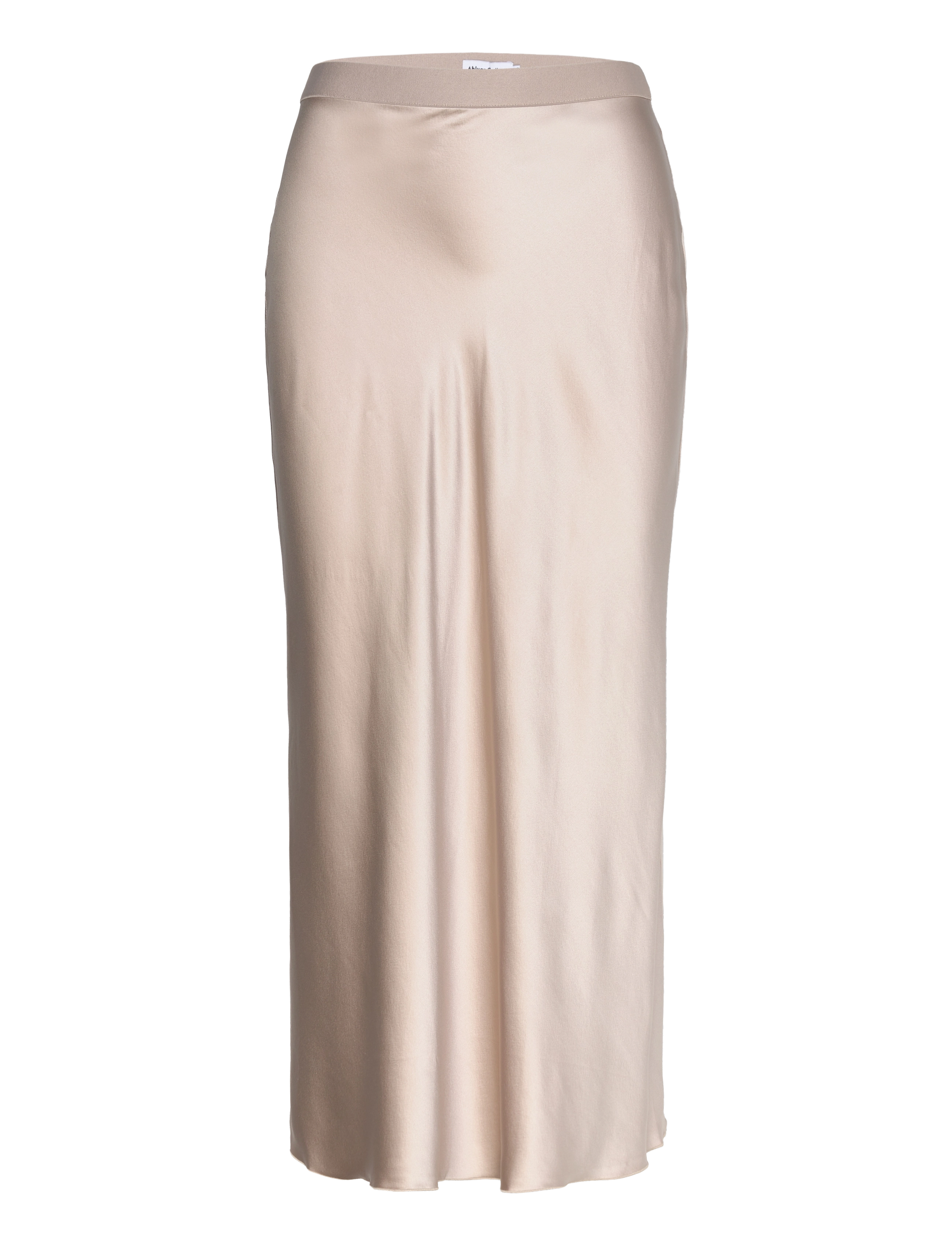 Ahlvar Gallery Hana satin silk skirt - Nederdele - GREIGE / cream