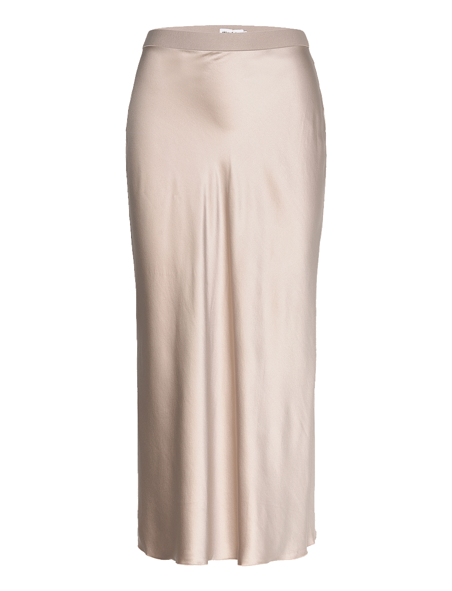 Ahlvar Gallery - Hana satin silk skirt - satiinist seelikud - greige - 1