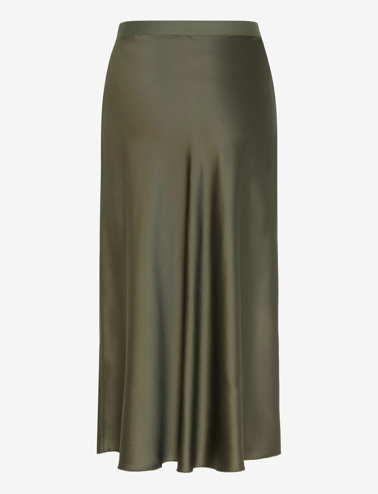 Ahlvar Gallery - Hana satin silk skirt - satiinist seelikud - olive green - 2