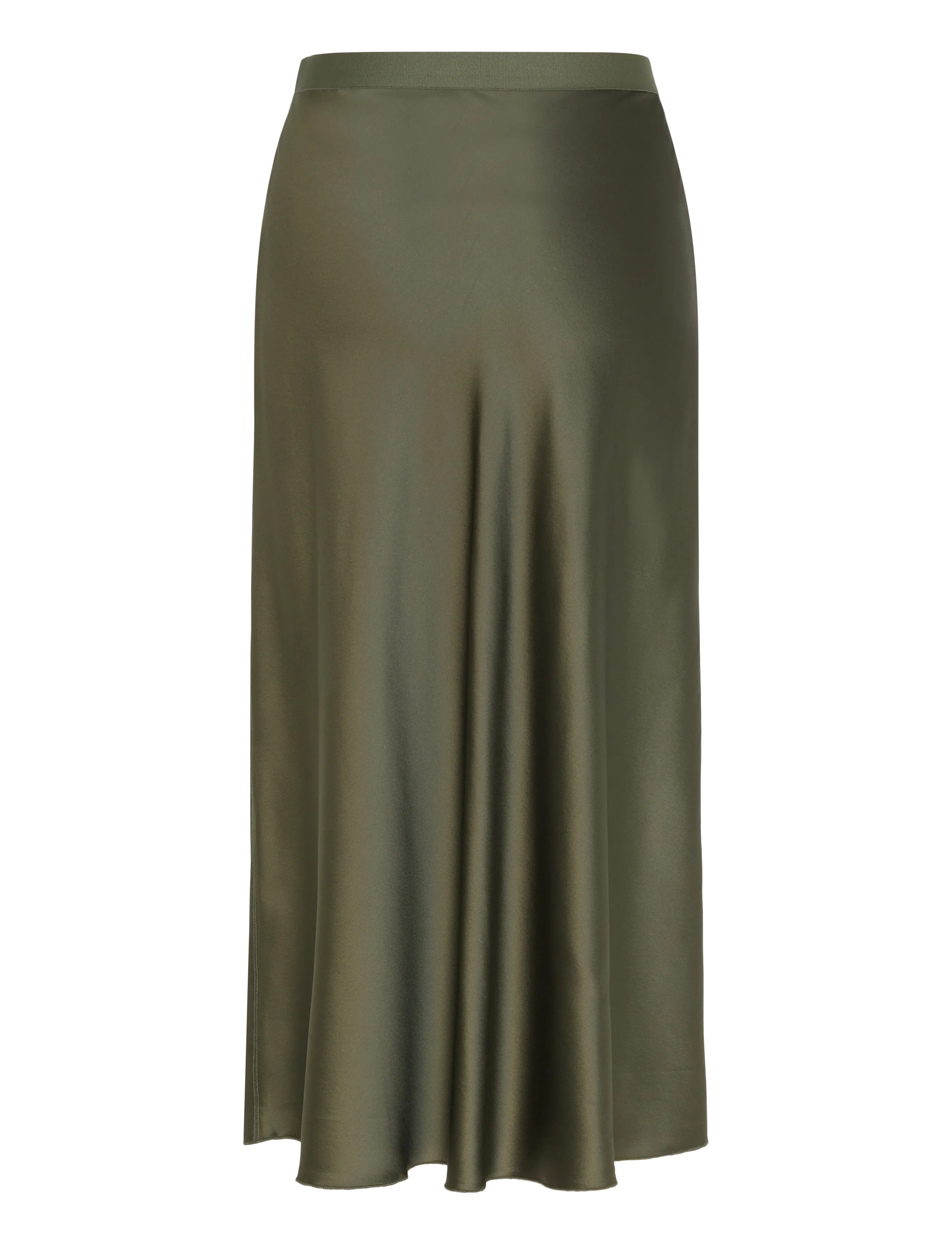 Ahlvar Gallery - Hana satin silk skirt - satin skirts - olive green - 2