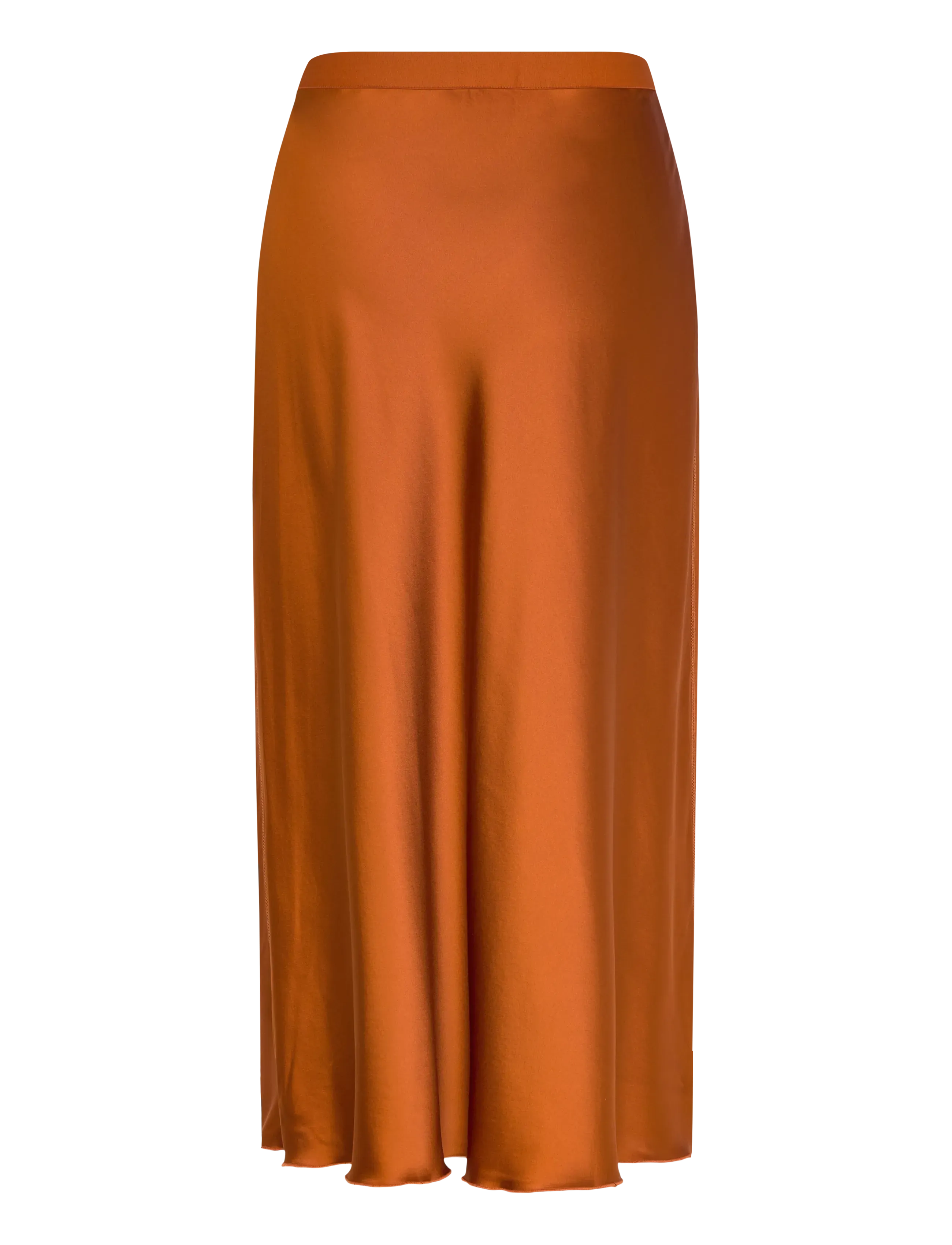 Ahlvar Gallery - Hana satin silk skirt - jupes en satin - rust - 2