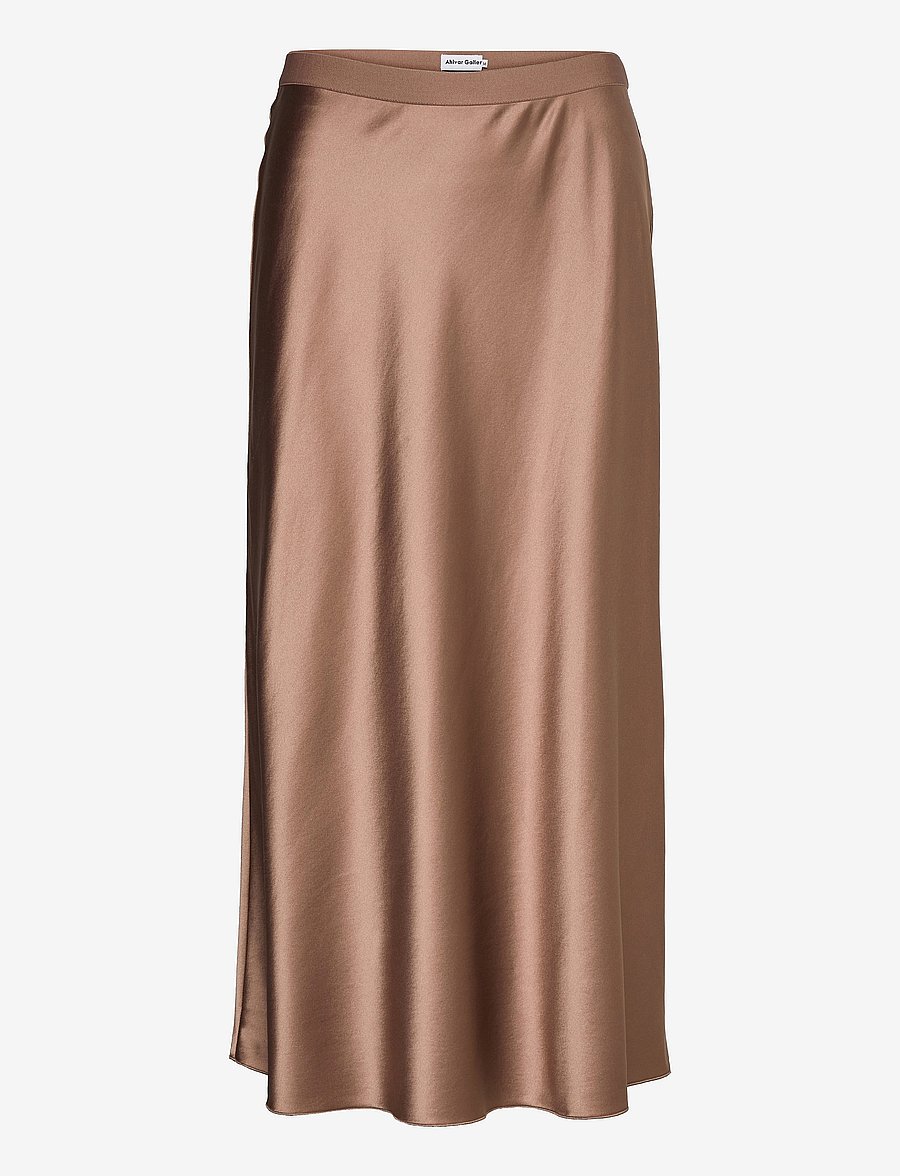 Ahlvar Gallery - Hana satin silk skirt - satiinist seelikud - sand - 1