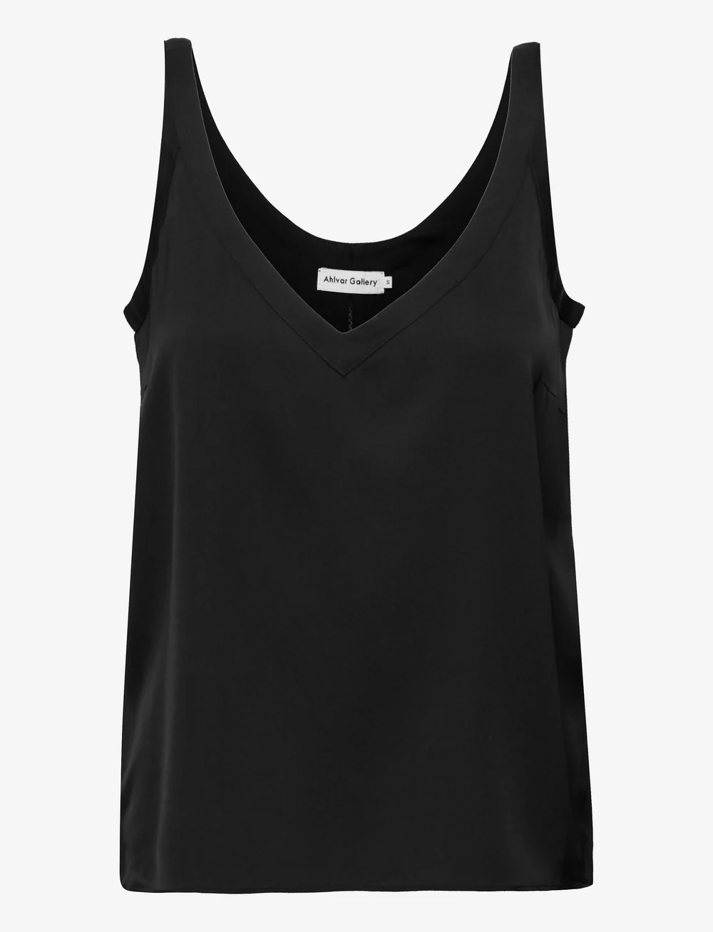 Ahlvar Gallery - Shin silk tank - Ärmlösa blusar - black - 1